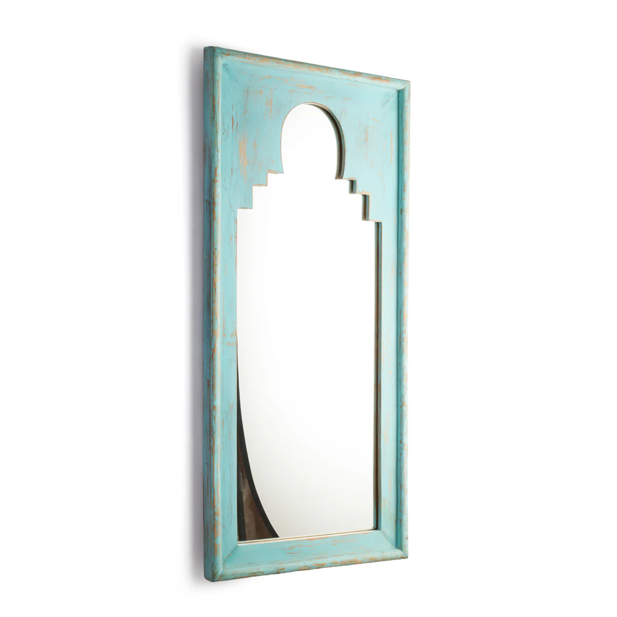 Daricha mirror in turquoise wood - Image 3