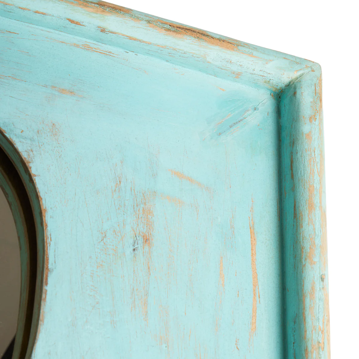 Daricha mirror in turquoise wood - Image 5