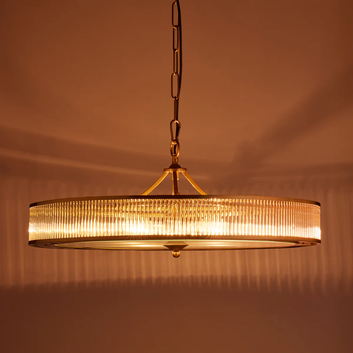 Demeter chandelier in brass with glass rods - Image 4