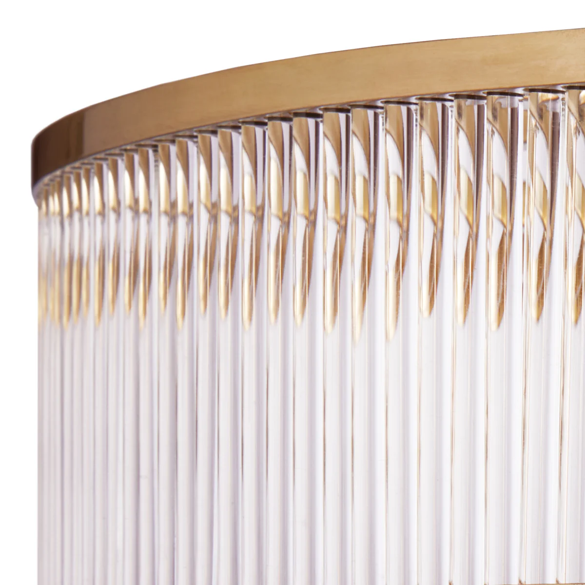 Demeter chandelier in brass with glass rods - Image 9