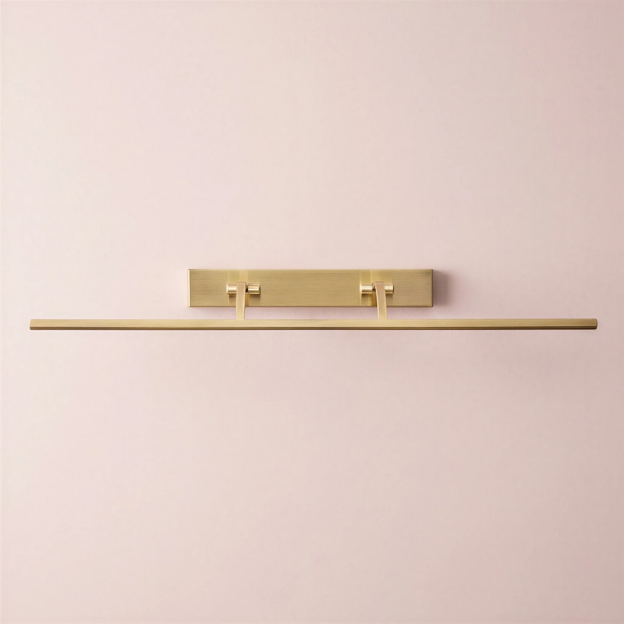 Dimmable Larger Blake picture light in antique brass finish
