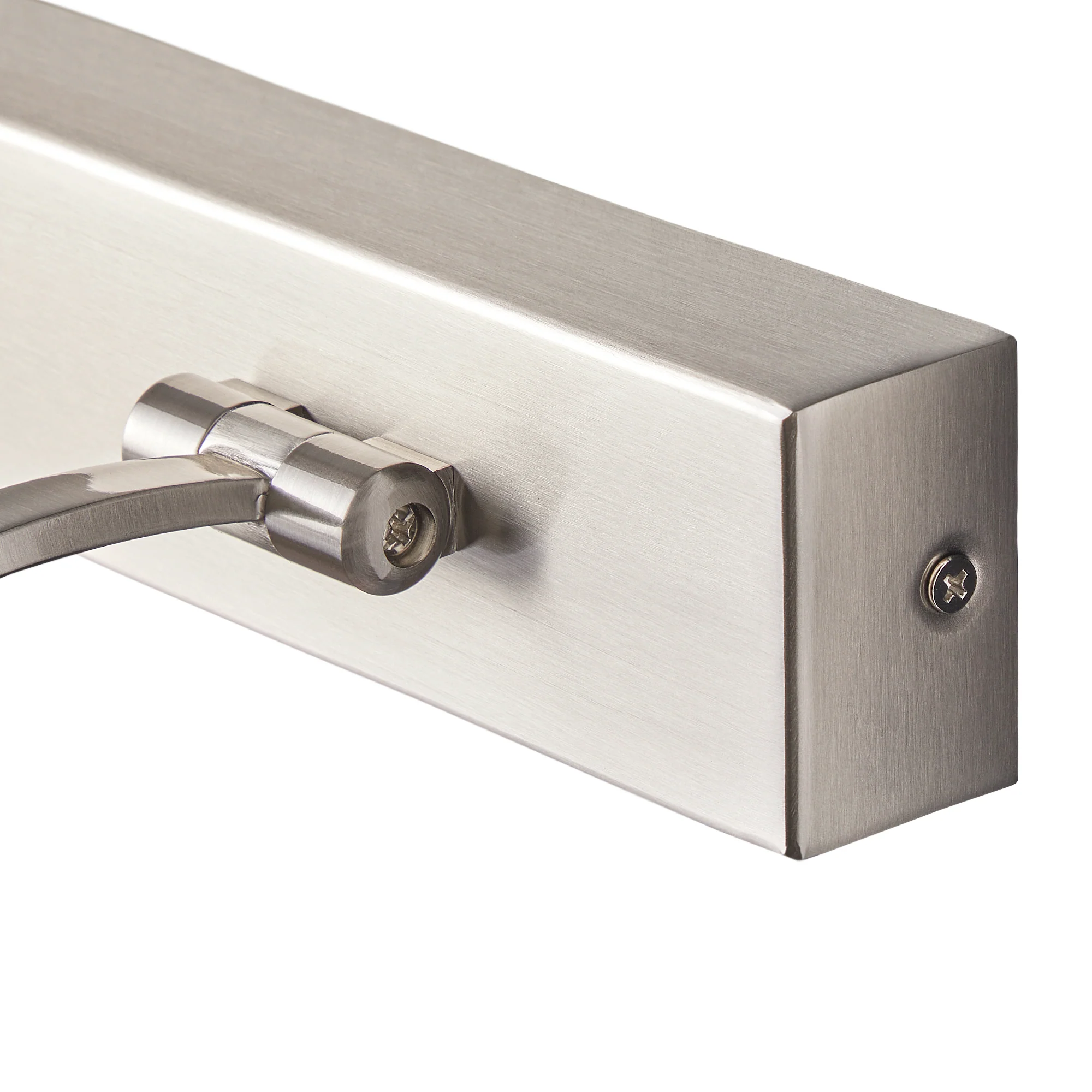 Dimmable larger Blake picture light in brushed chrome finish - Image 10