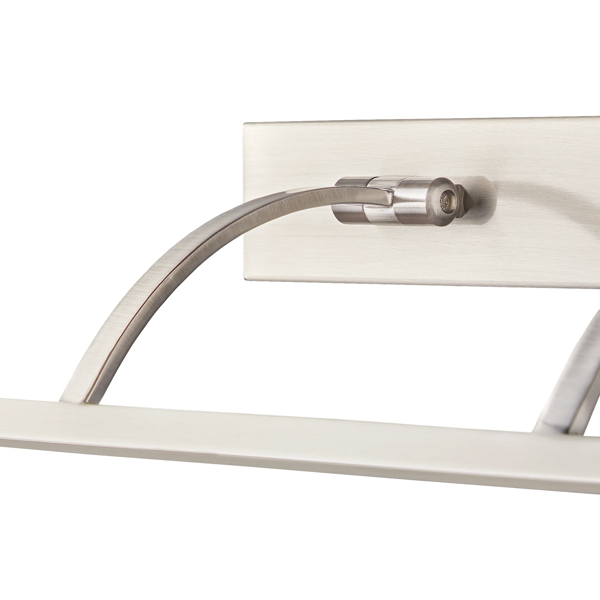 Dimmable larger Blake picture light in brushed chrome finish - Image 6