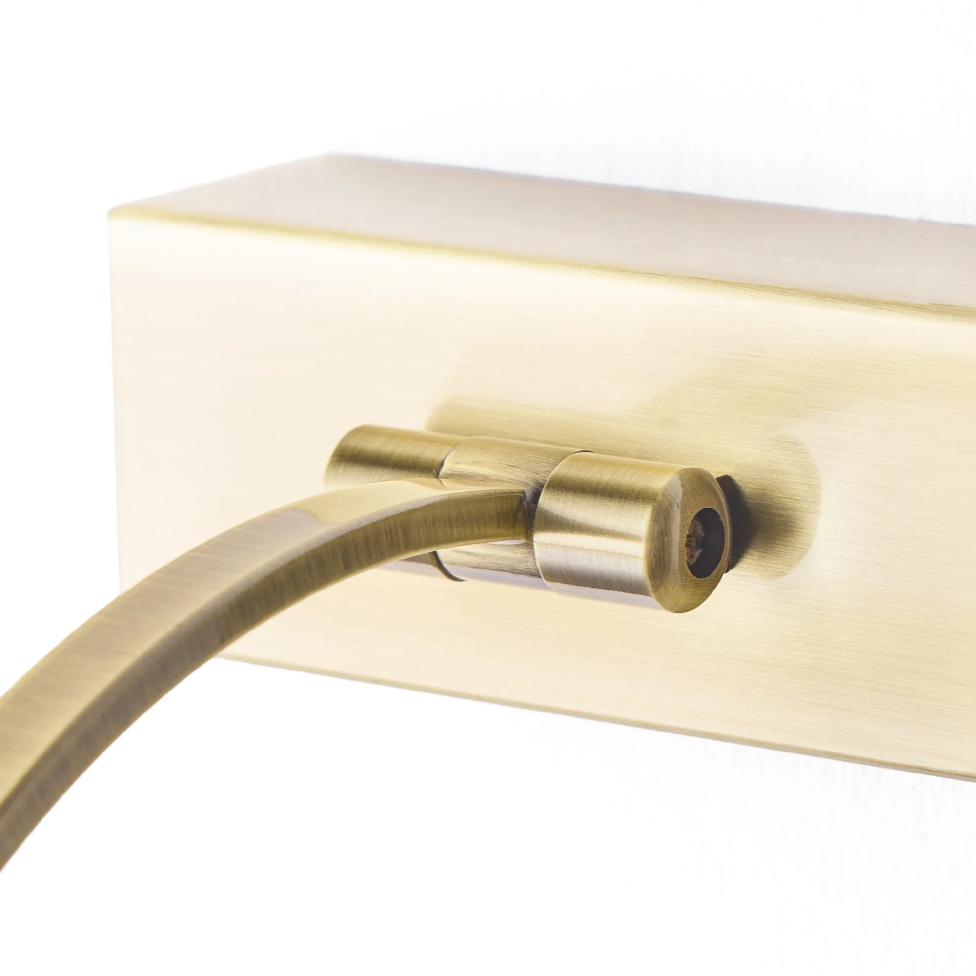Dimmable smaller Blake picture light in antique brass finish - Image 5