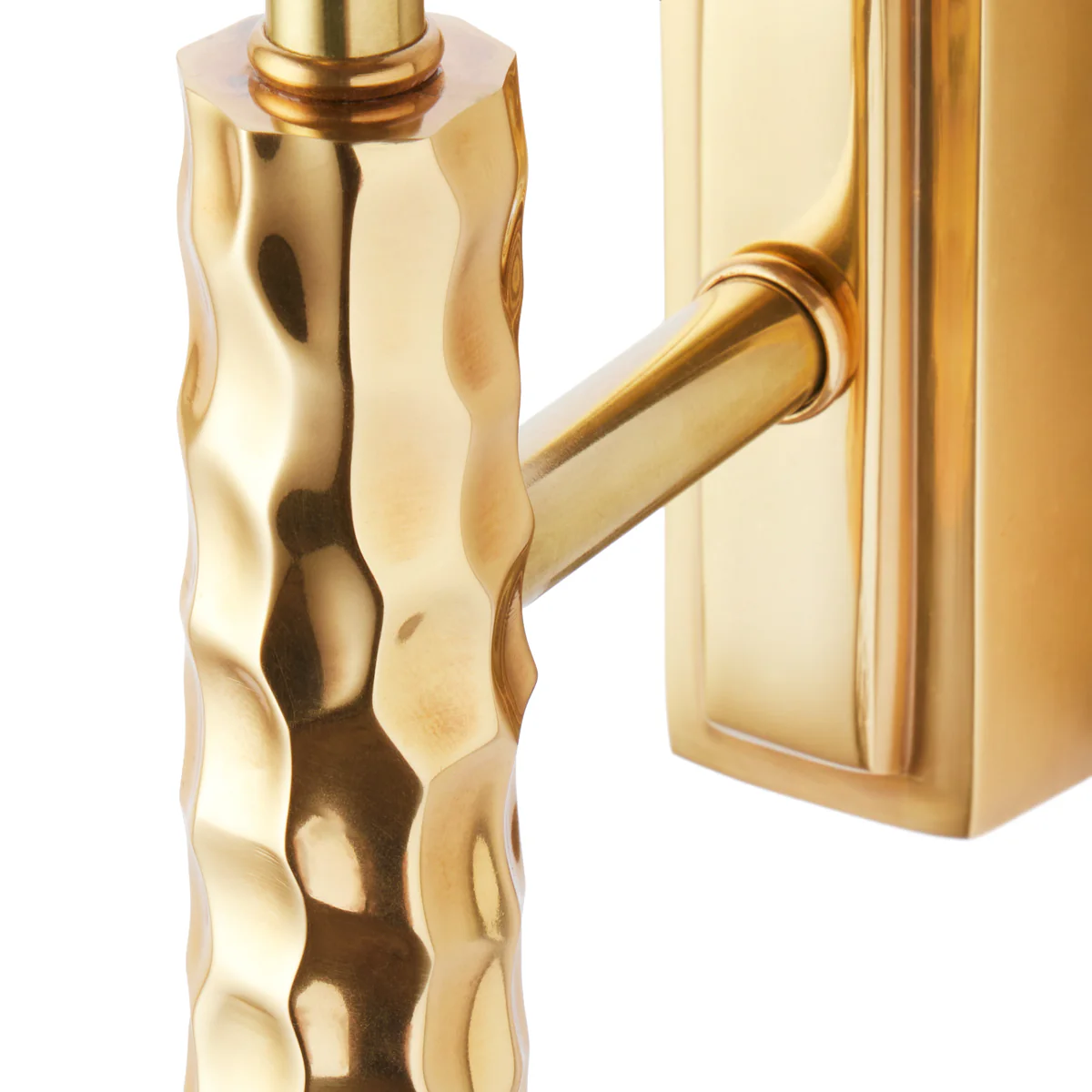 Dimple Wall Fitting in Brass - Image 5