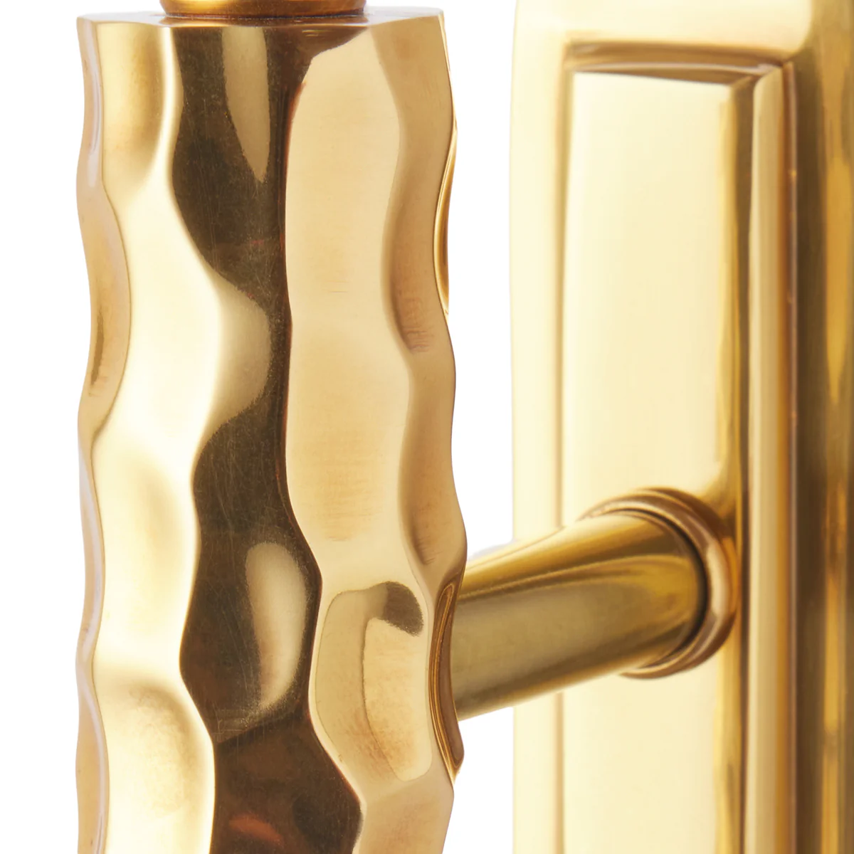Dimple Wall Fitting in Brass - Image 6