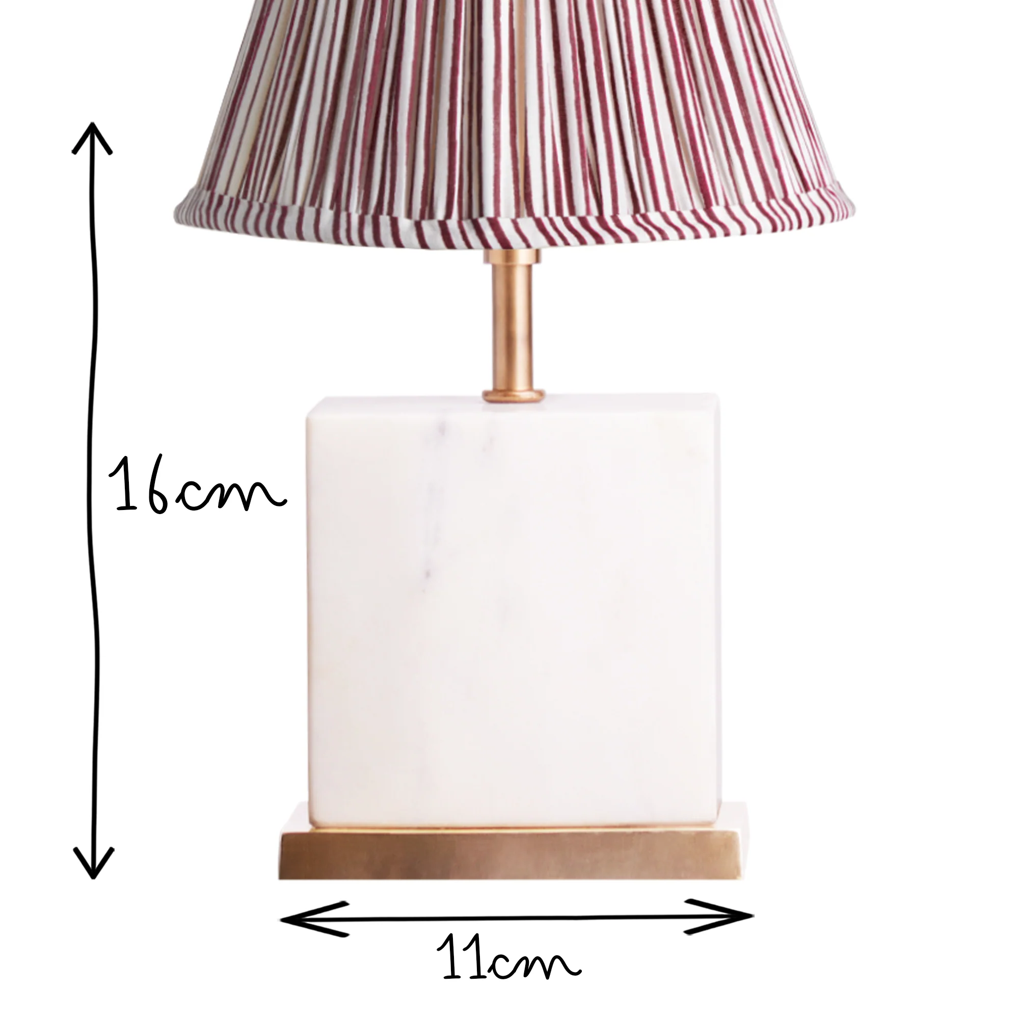 Doorstop rechargeable table lamp in white marble - Image 11