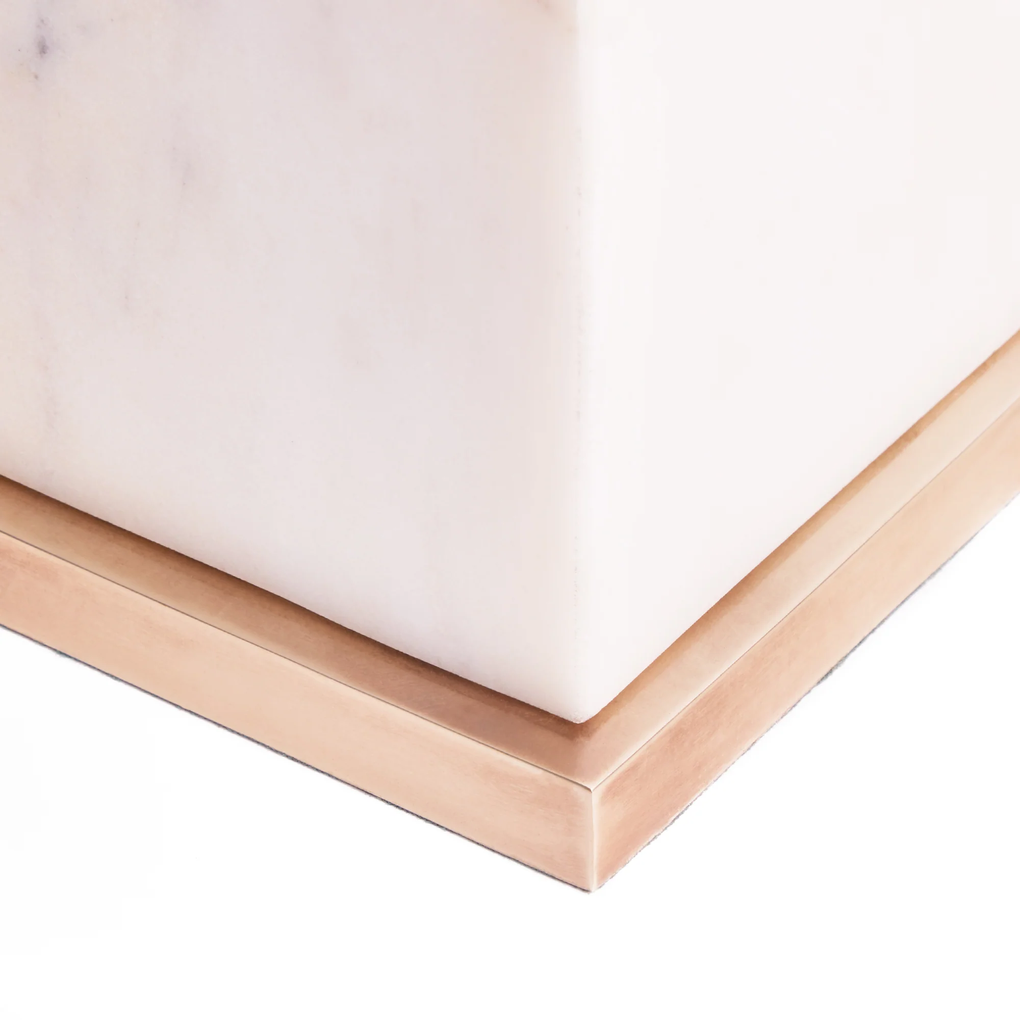 Doorstop rechargeable table lamp in white marble - Image 3