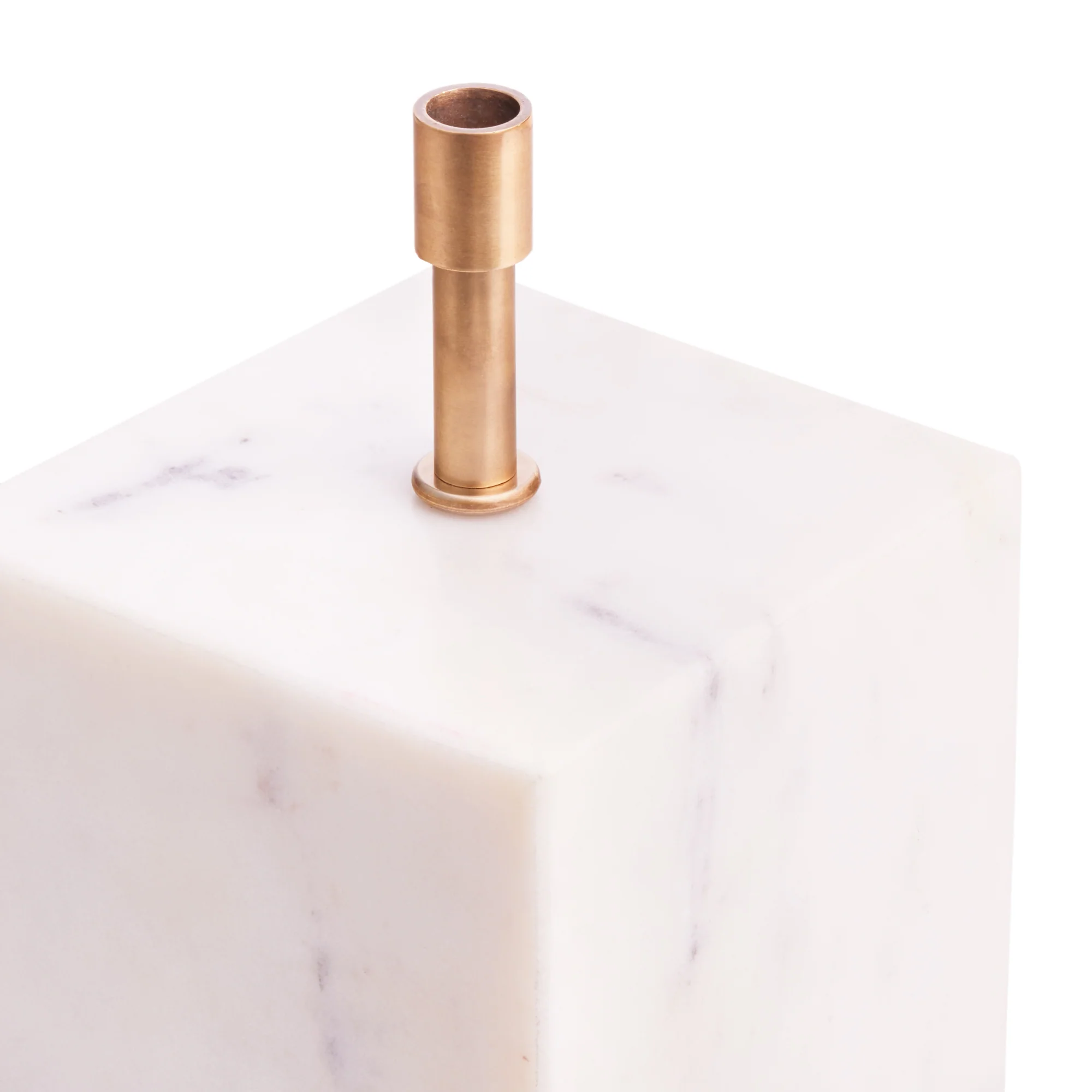 Doorstop rechargeable table lamp in white marble - Image 6