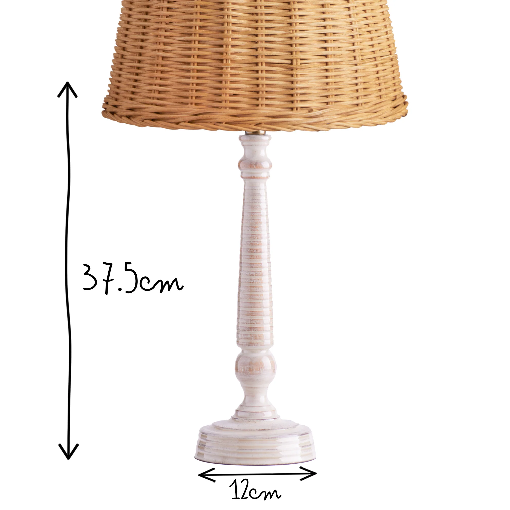 Dora table lamp in cream - Image 6