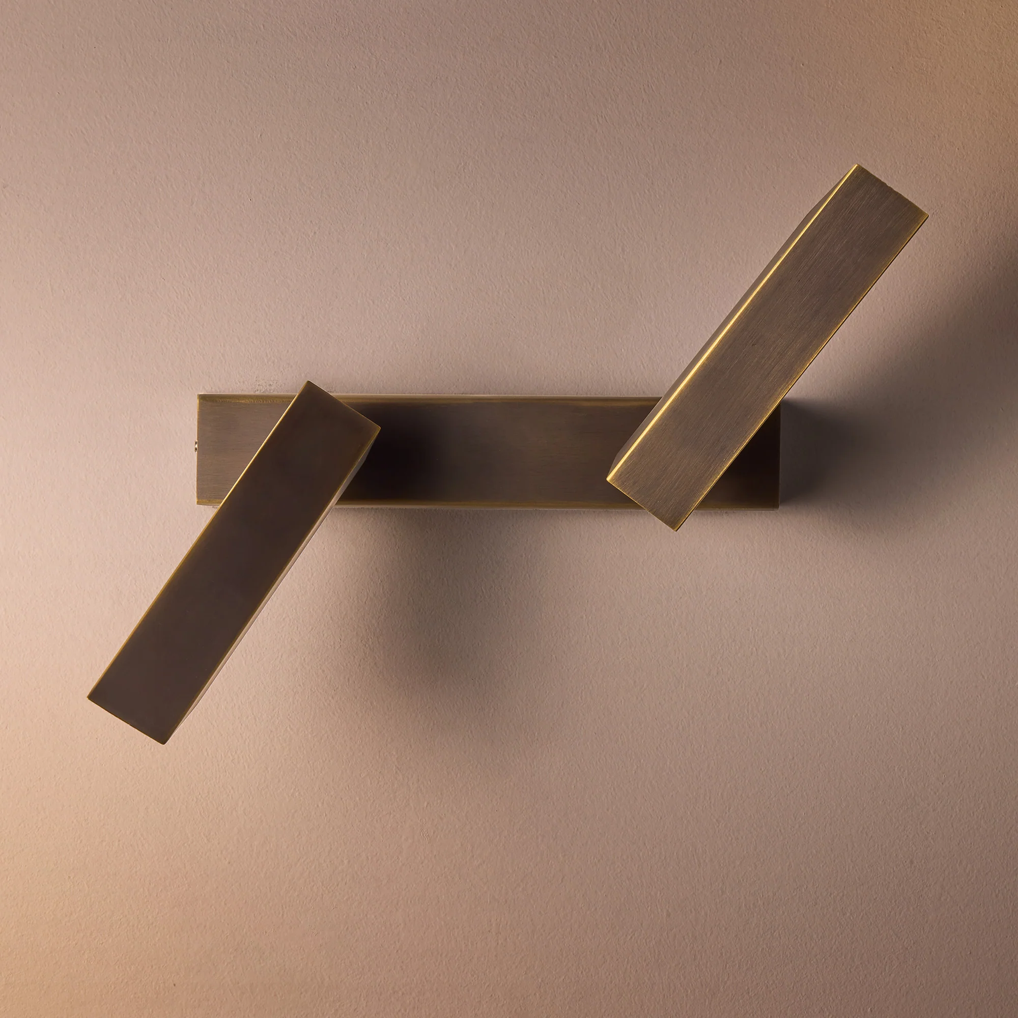 double Andor IP54 adjustable wall light in bronze - Image 13
