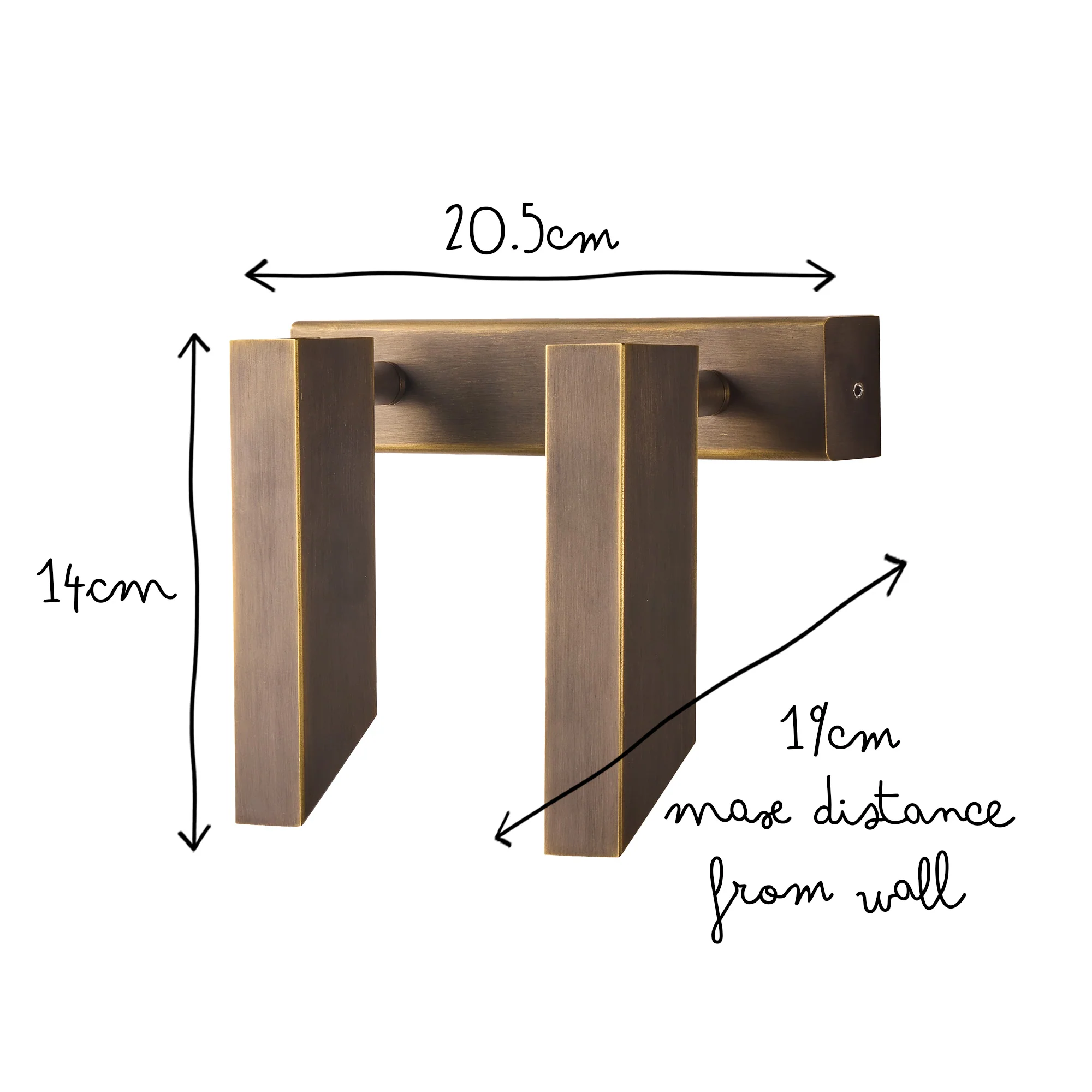 double Andor IP54 adjustable wall light in bronze - Image 14