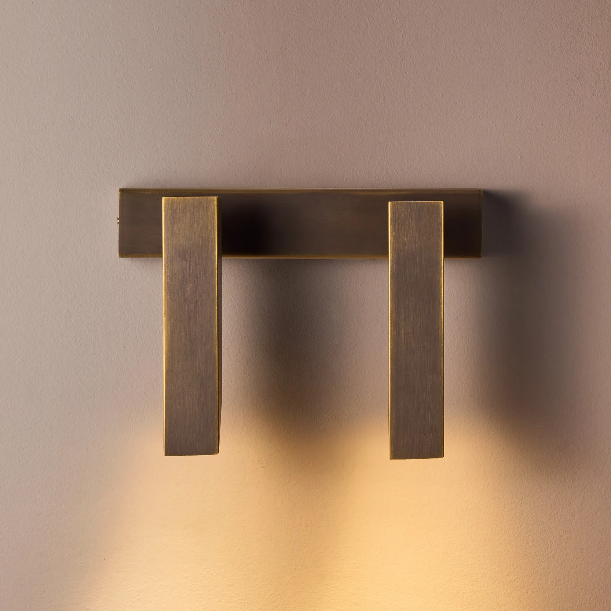 double Andor IP54 adjustable wall light in bronze - Image 6