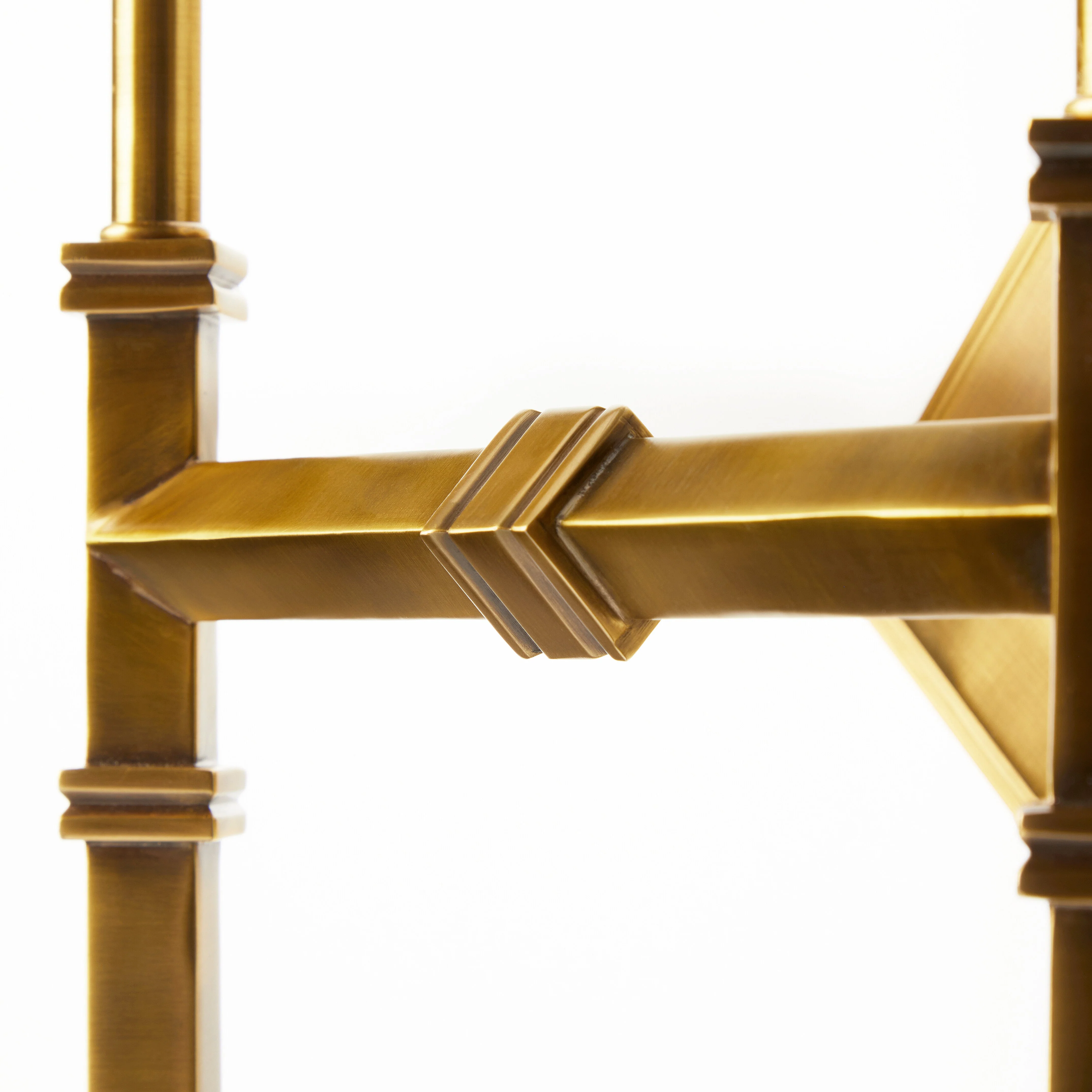 Double Astor wall fitting in antiqued brass - Image 5