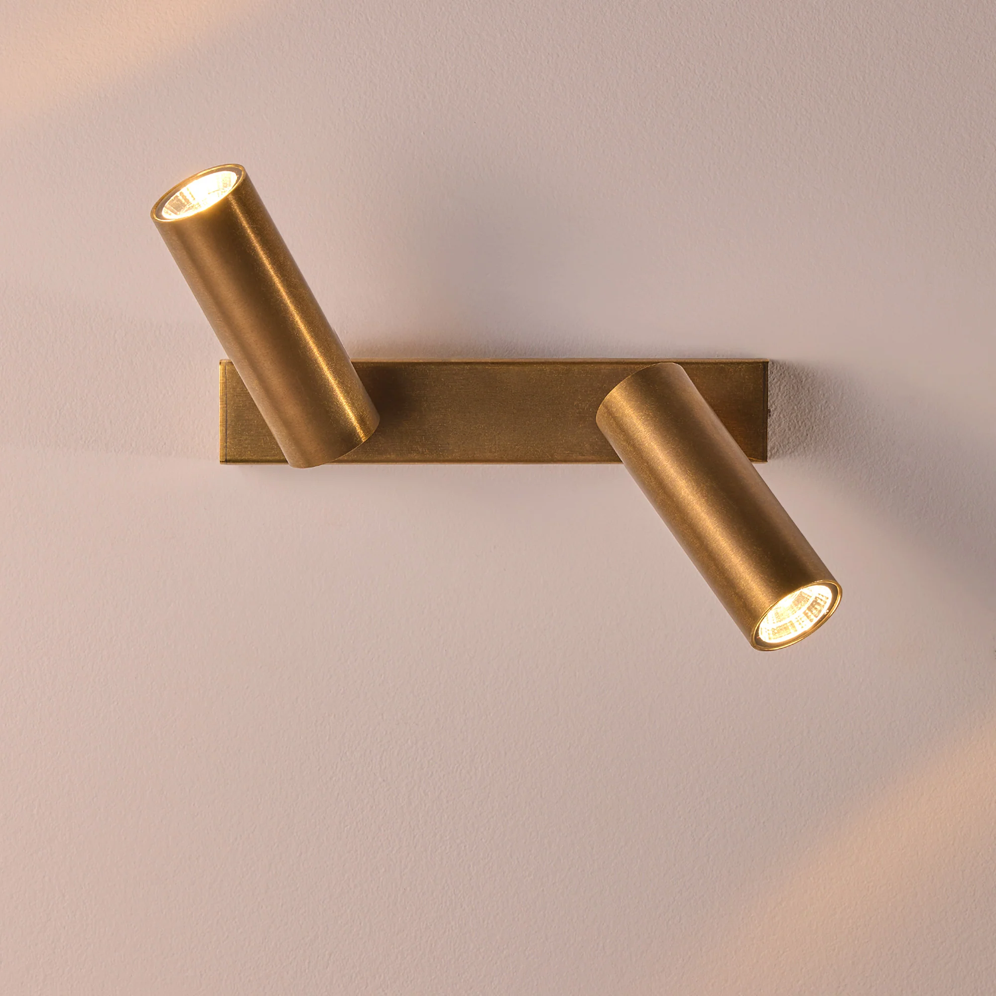 Double Austell IP54 spotlight in brass - Image 13