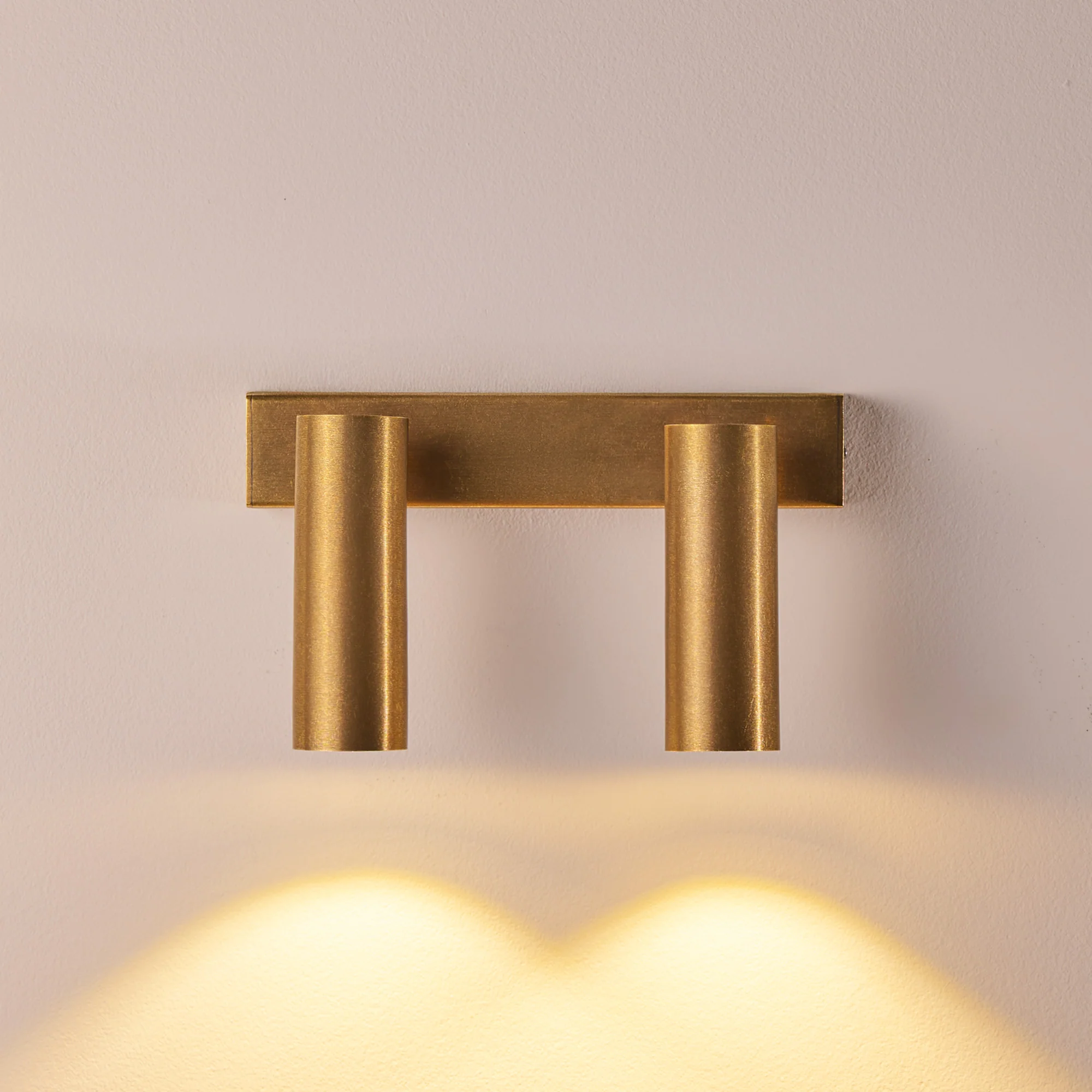Double Austell IP54 spotlight in brass - Image 7
