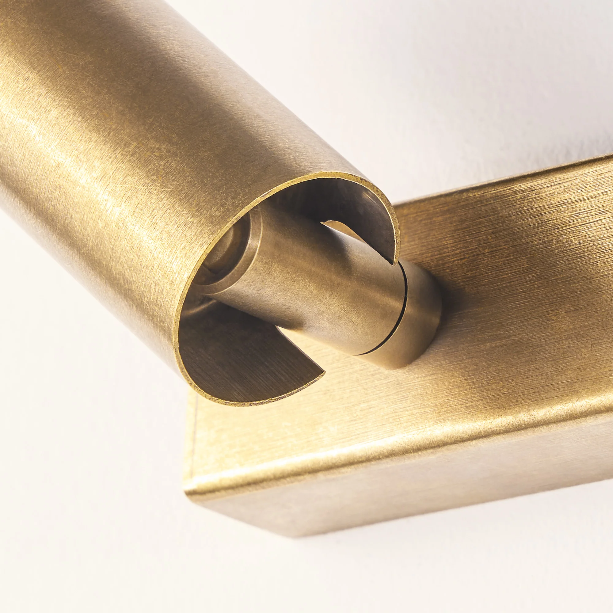 Double Austell IP54 spotlight in brass - Image 8