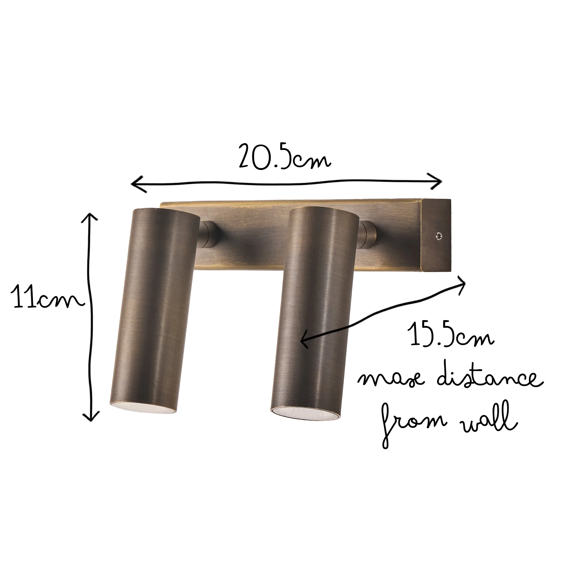 Double Austell IP54 spotlight in bronze - Image 14