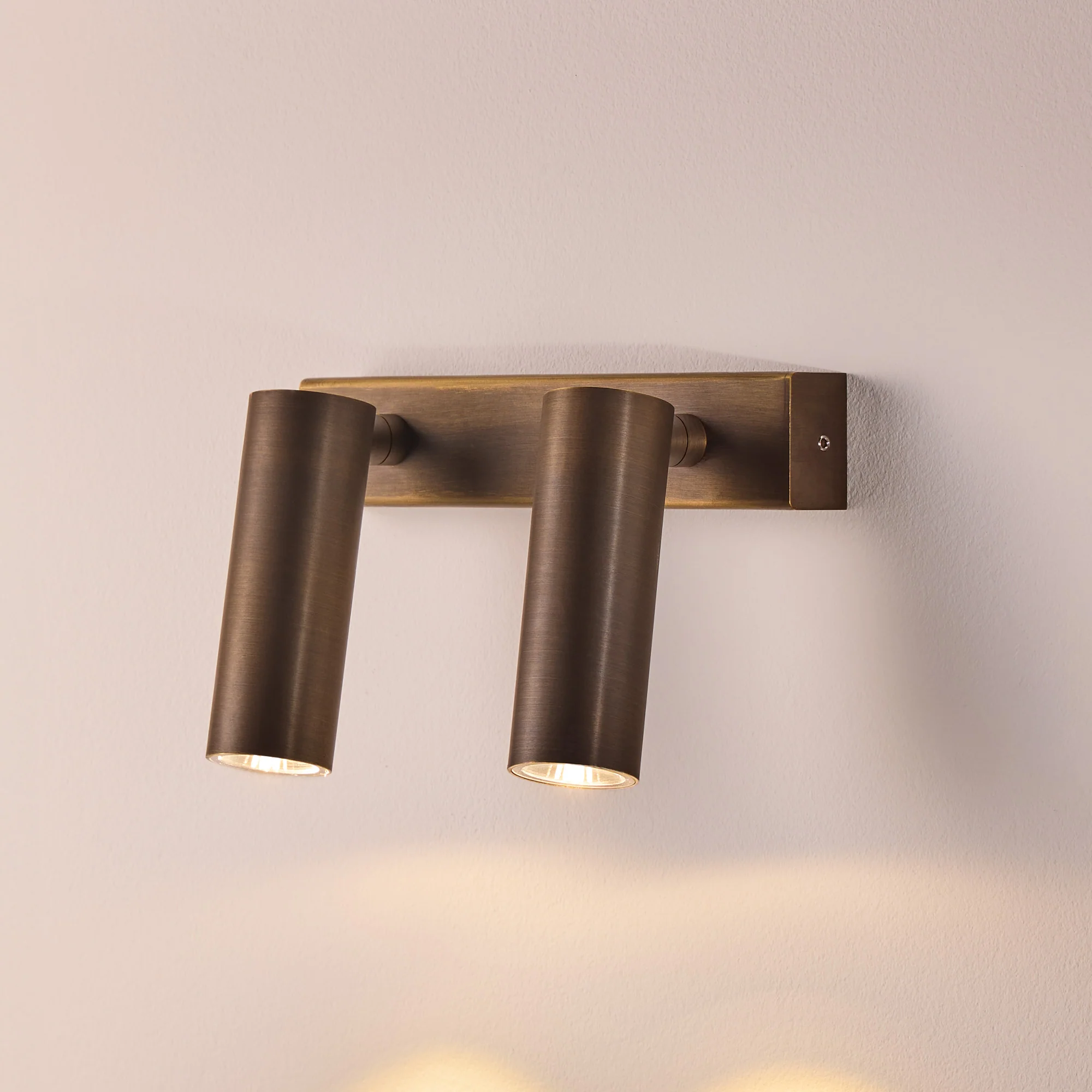 Double Austell IP54 spotlight in bronze - Image 3