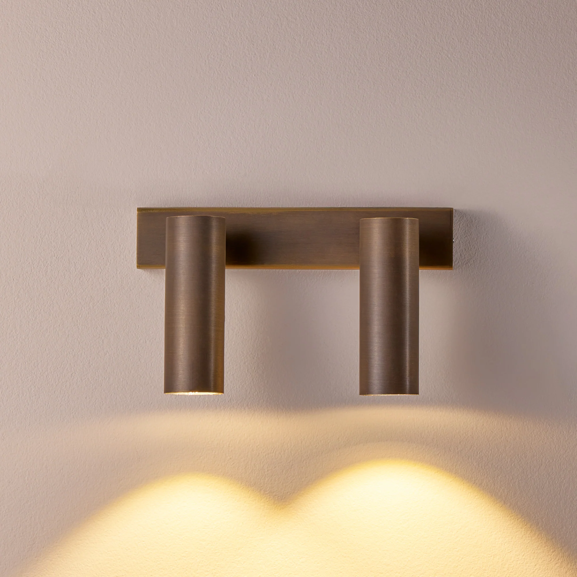 Double Austell IP54 spotlight in bronze - Image 7