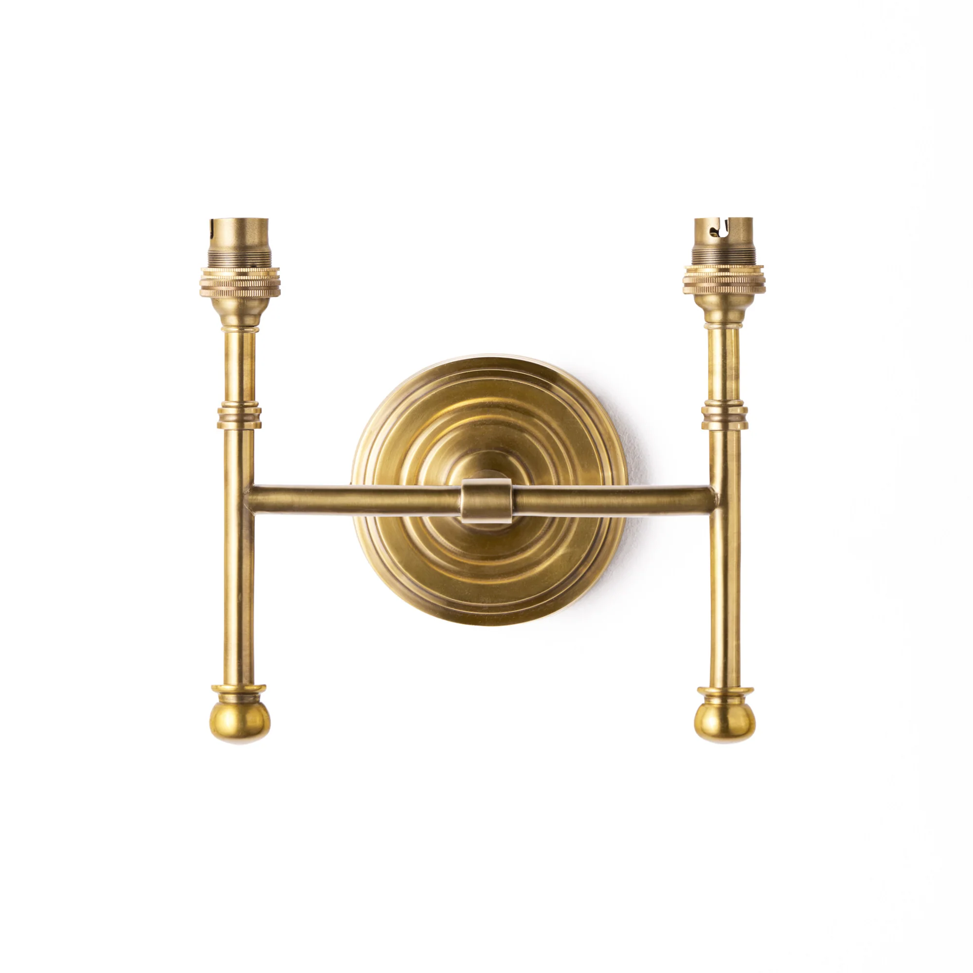 Double Parker wall fitting in antique brass - Image 4