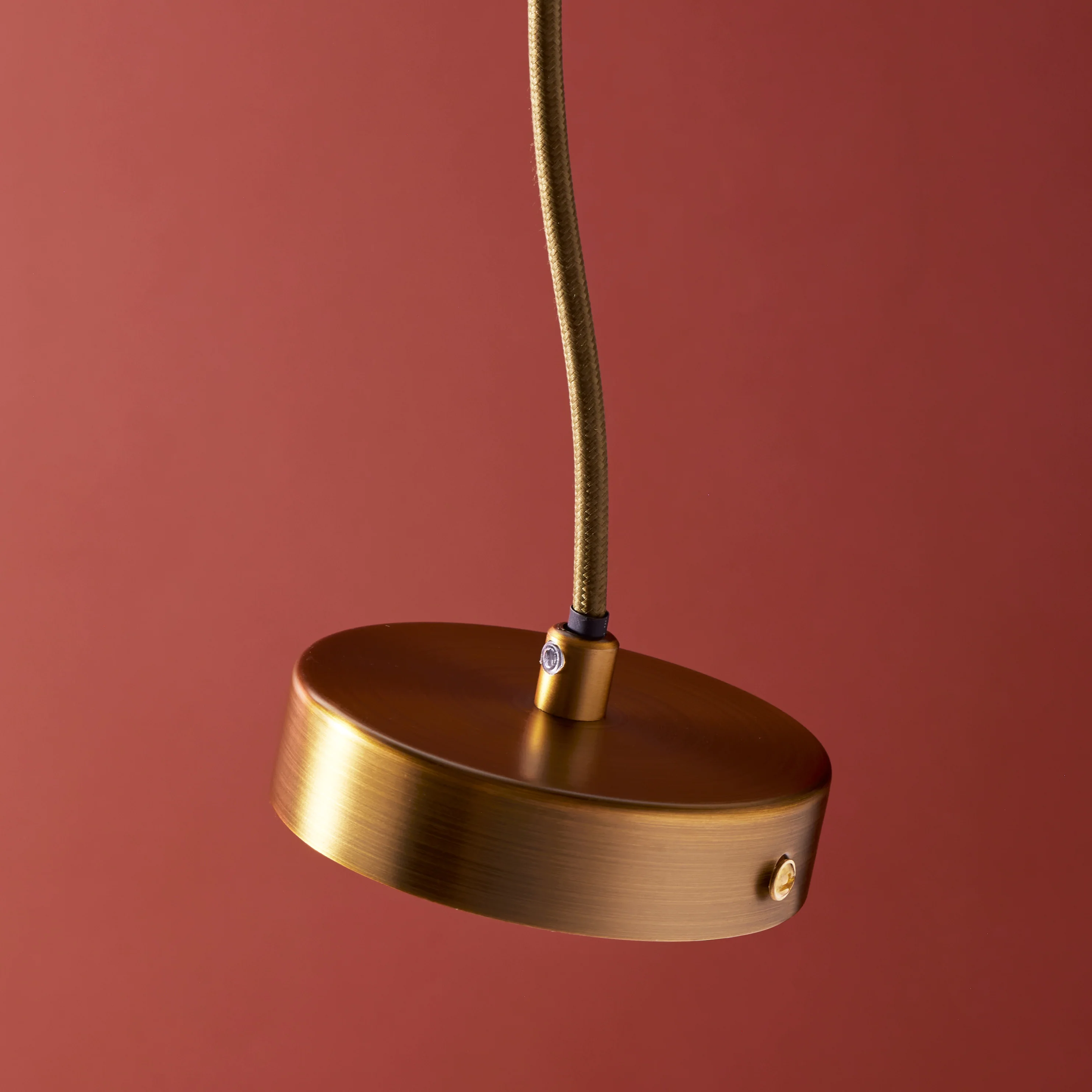 Droplet pendant in brass and glass - Image 7