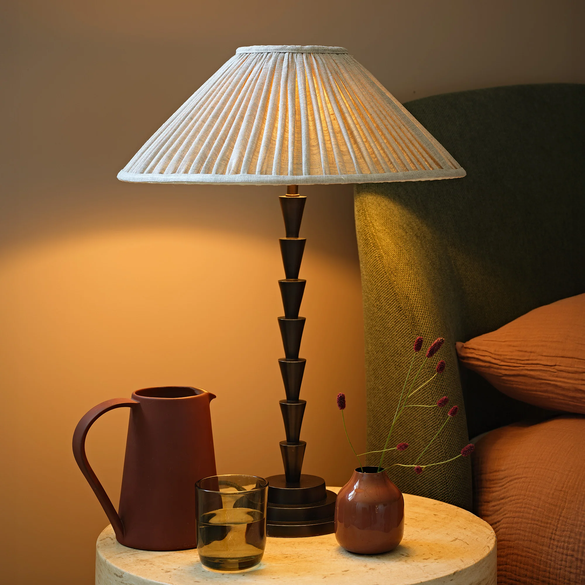 Edgar table lamp in bronze - Image 2
