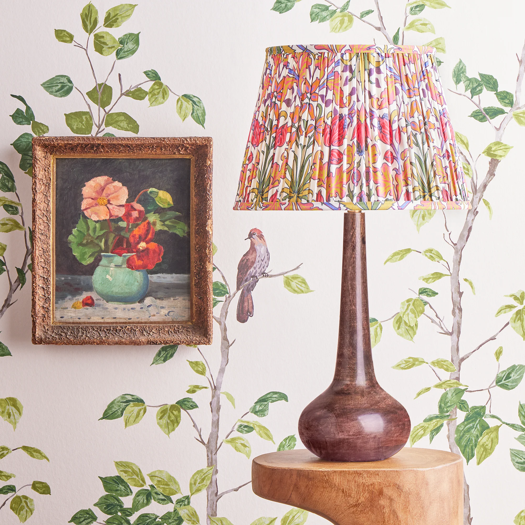 Eileen table lamp in dark wood - Image 5