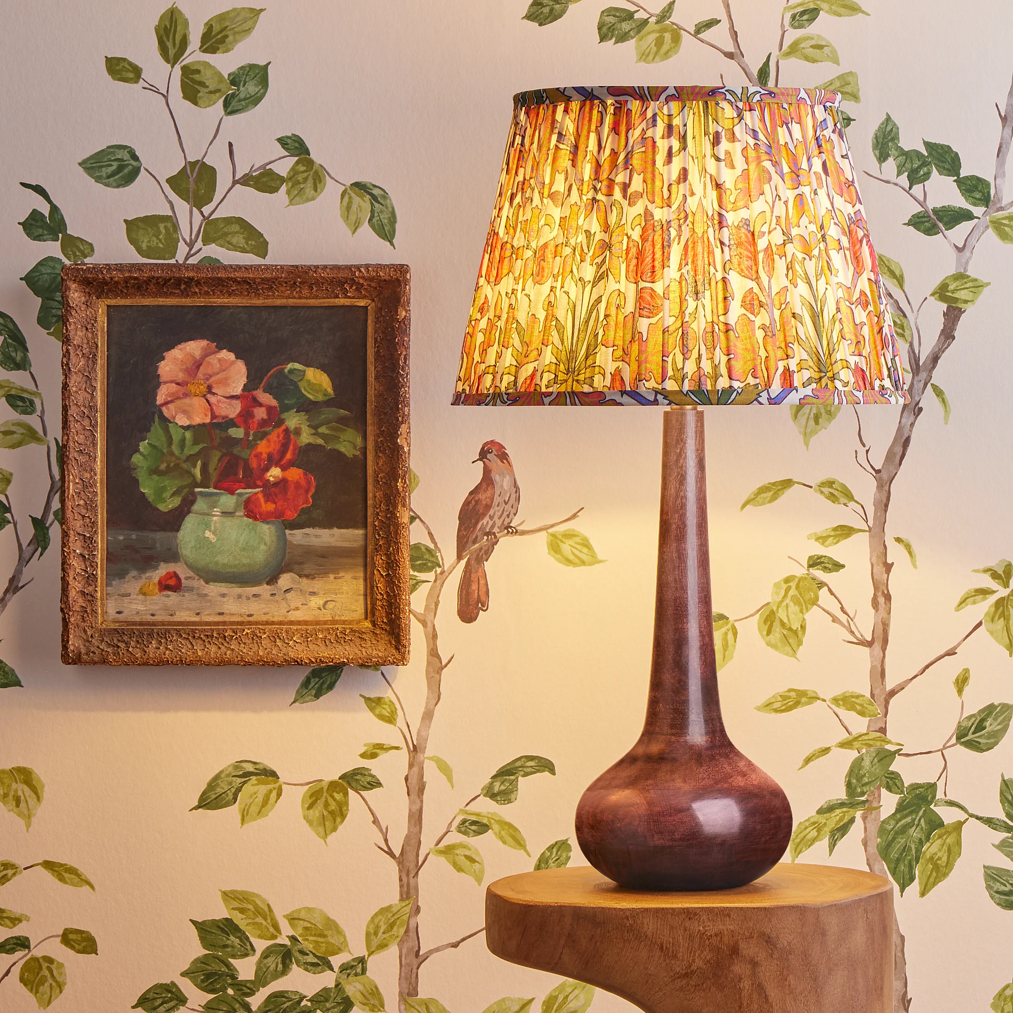 Eileen table lamp in dark wood - Image 6