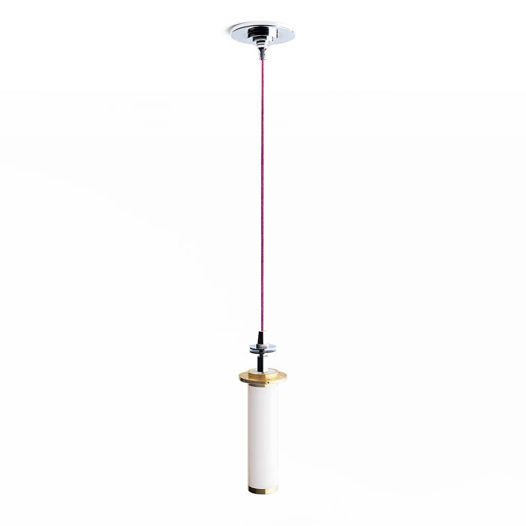 Elbow rechargeable pendant kit in chrome