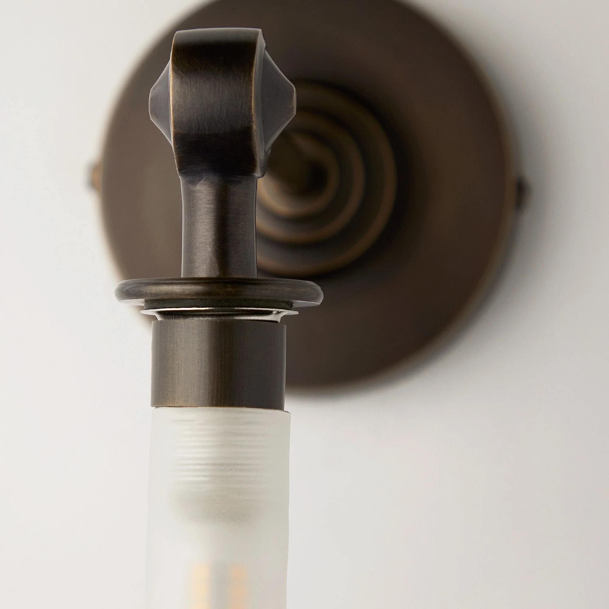 Elbow wall fitting IP44 in antique bronze - Image 6