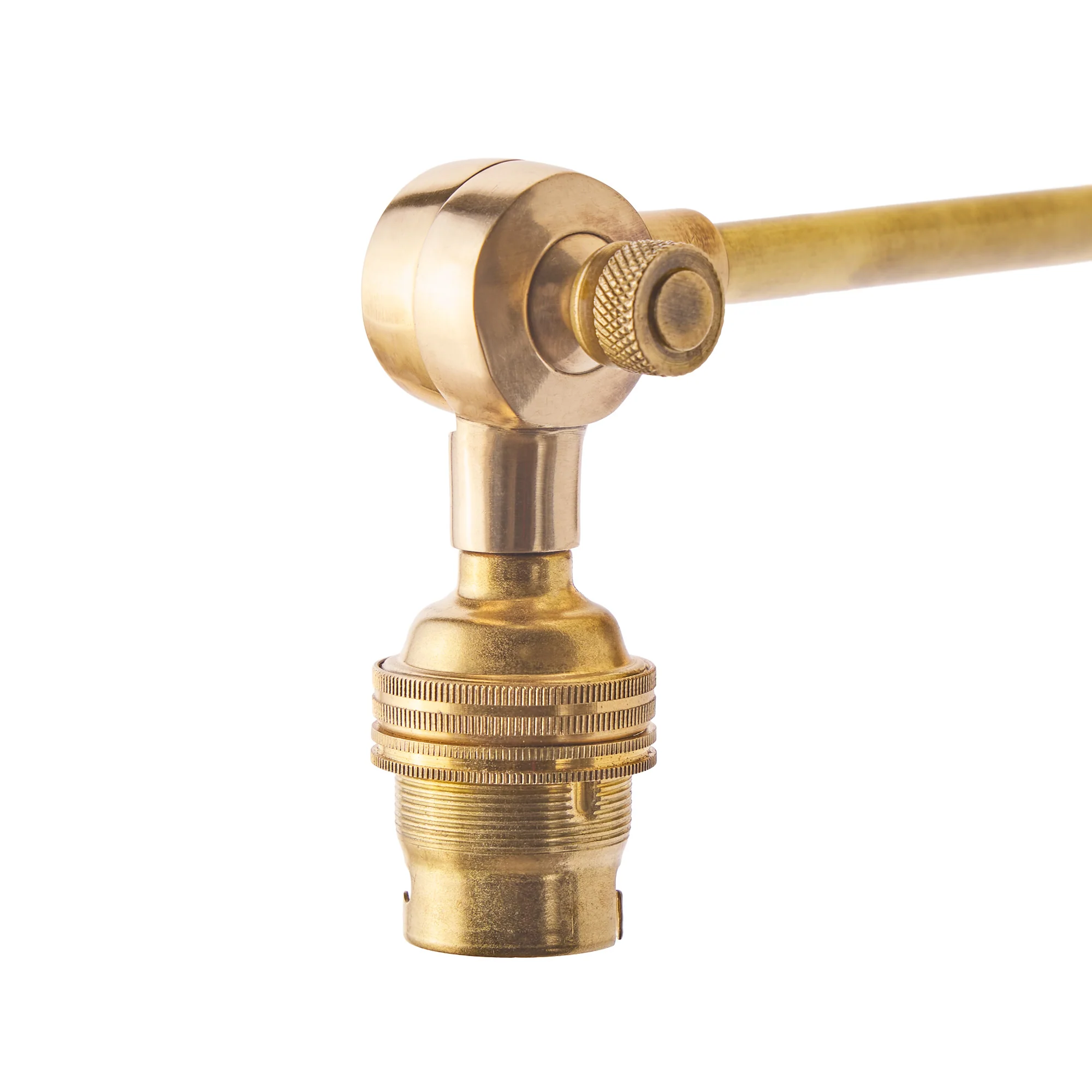 Elbow wall fitting in antiqued brass - Image 5