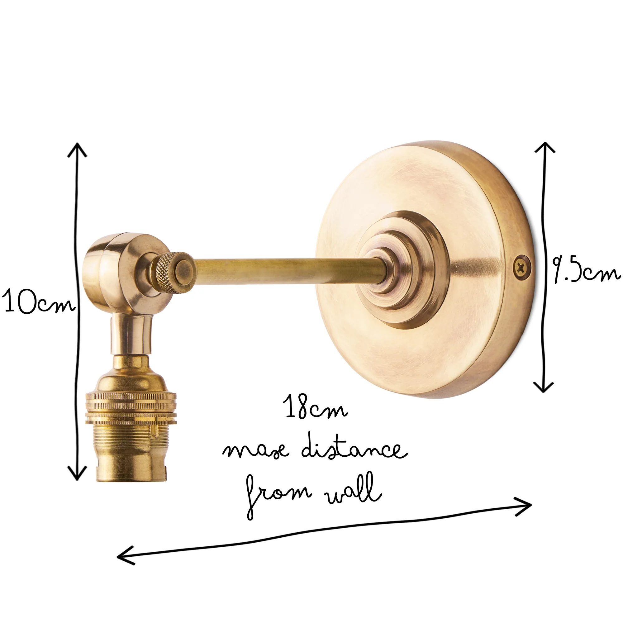 Elbow wall fitting in antiqued brass - Image 7