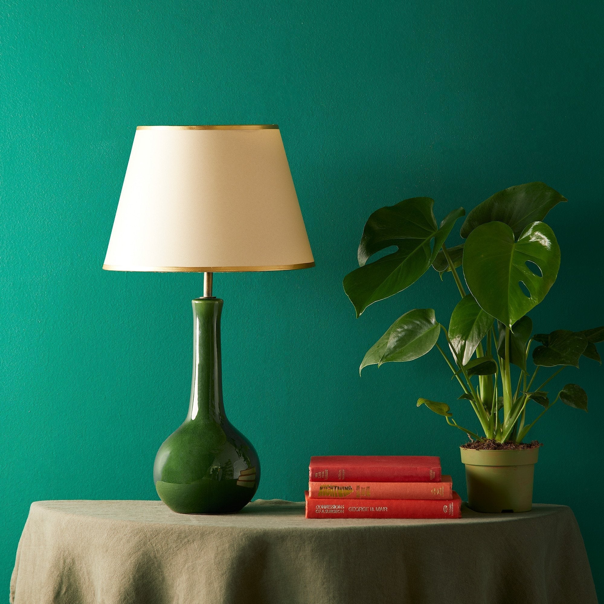 Ellie table lamp in emerald glaze - Image 2