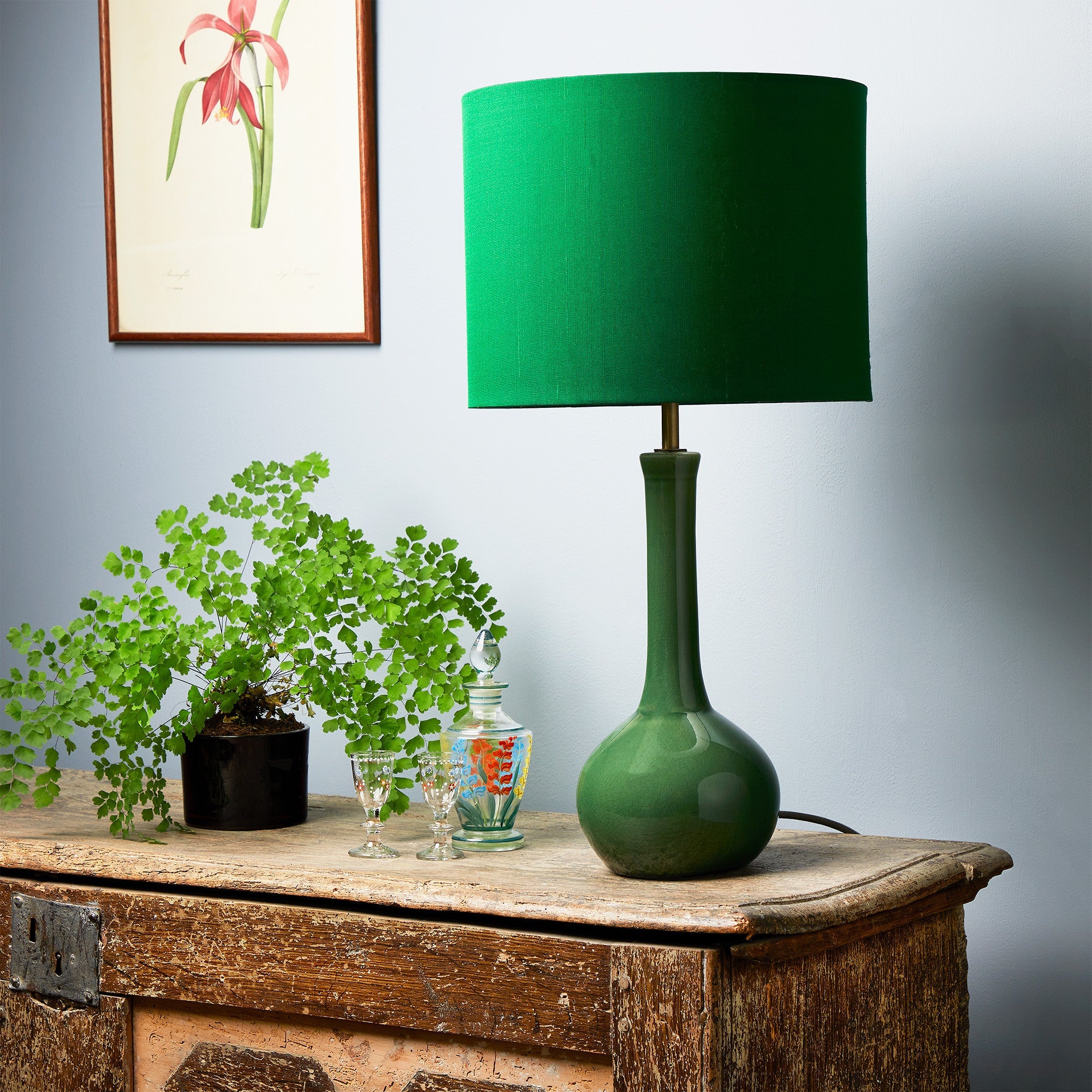 Ellie table lamp in emerald glaze - Image 3