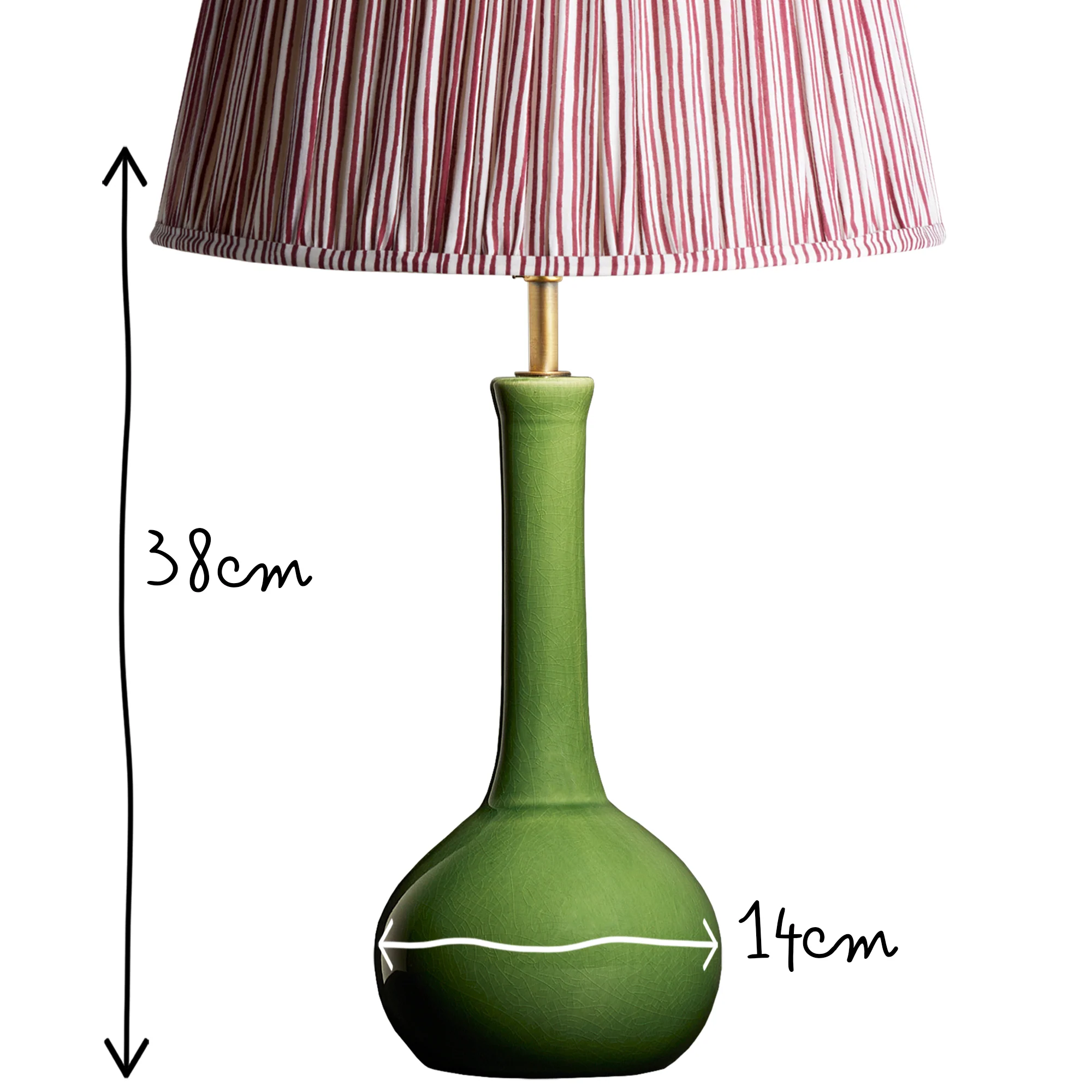 Ellie table lamp in emerald glaze - Image 9