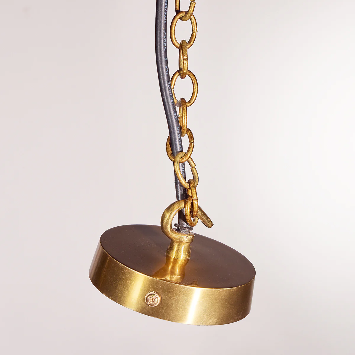 Elwyn IP44 lantern in antique brass - Image 10