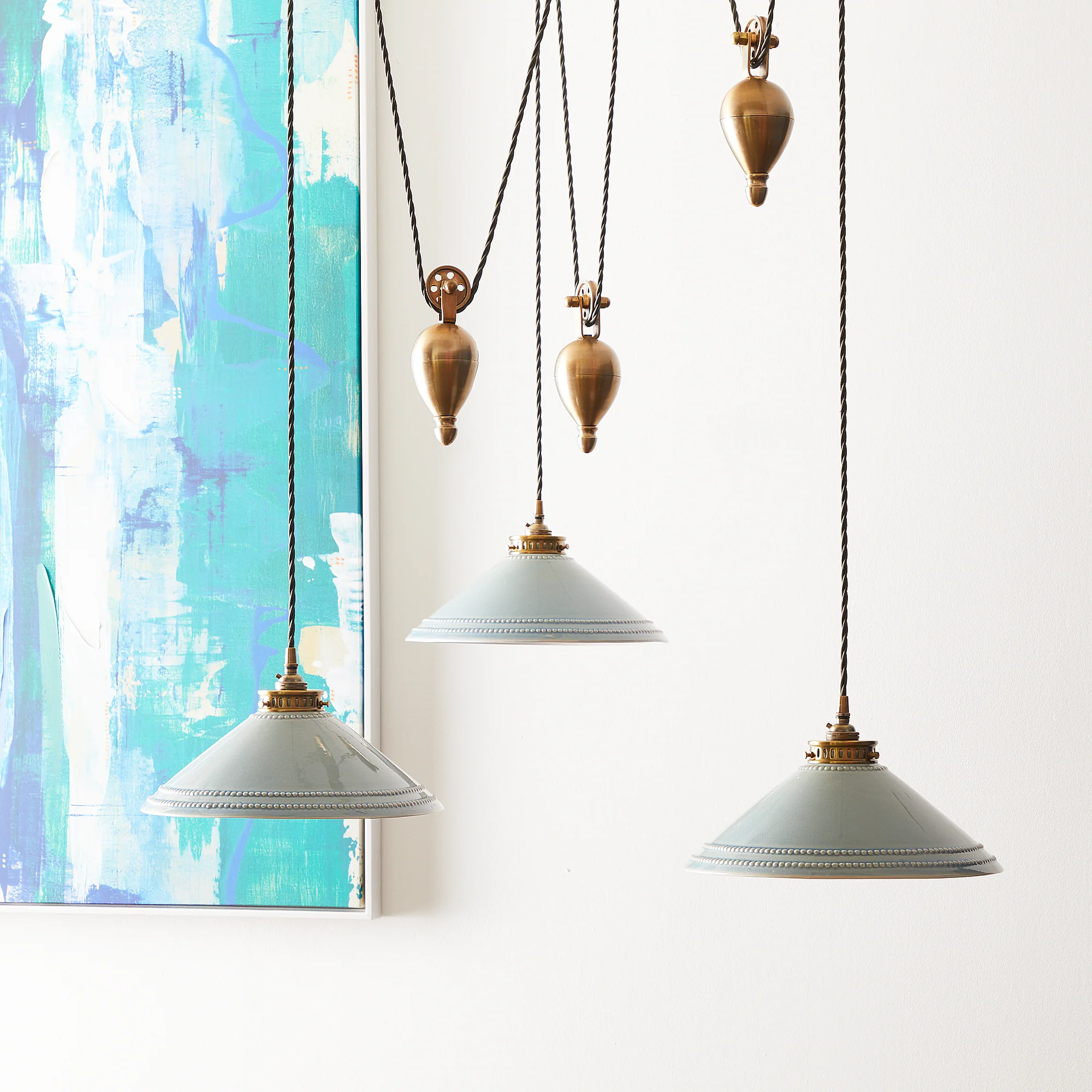 Equilibrium triple rise and fall pendant set - Image 11