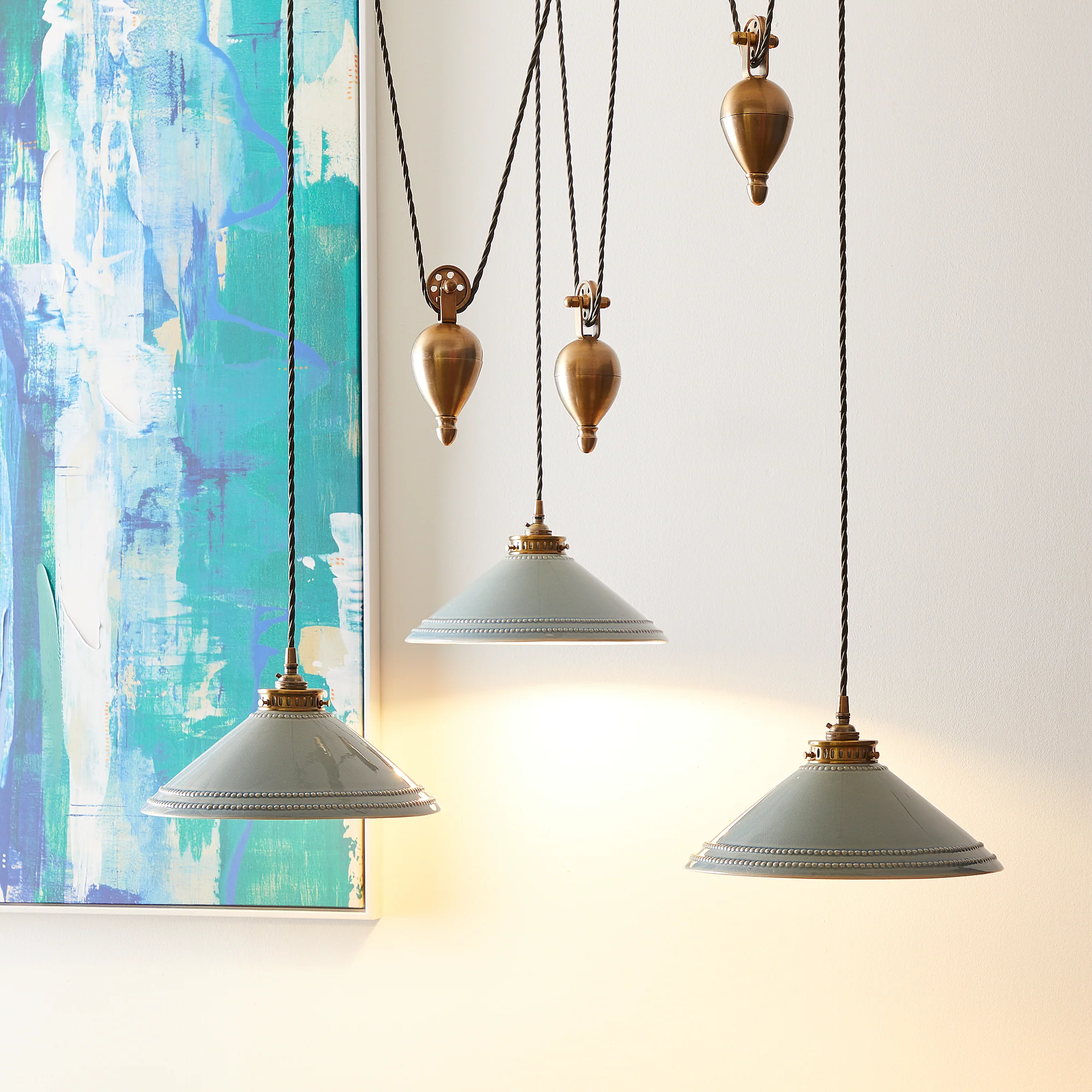 Equilibrium triple rise and fall pendant set - Image 12