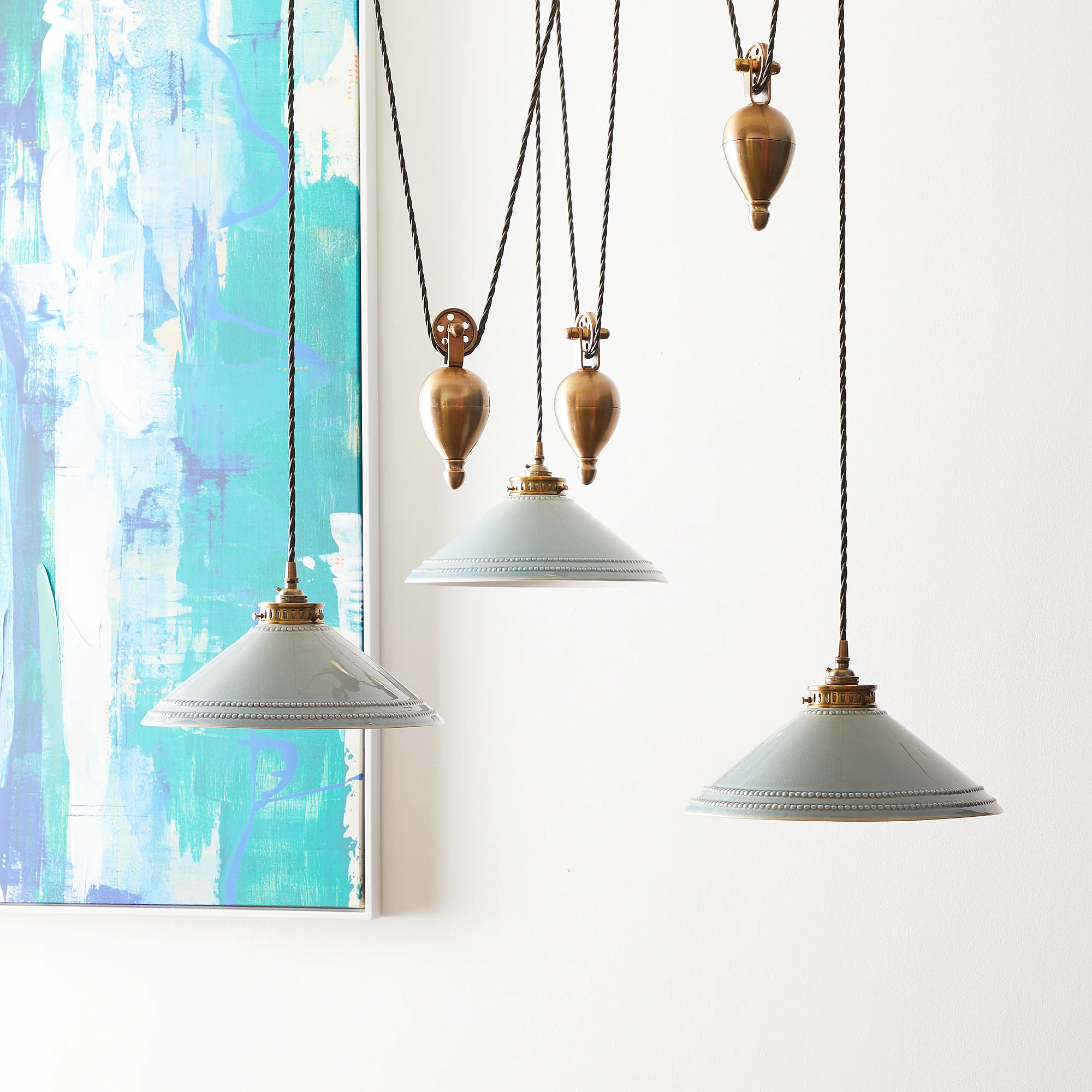Equilibrium triple rise and fall pendant set - Image 9