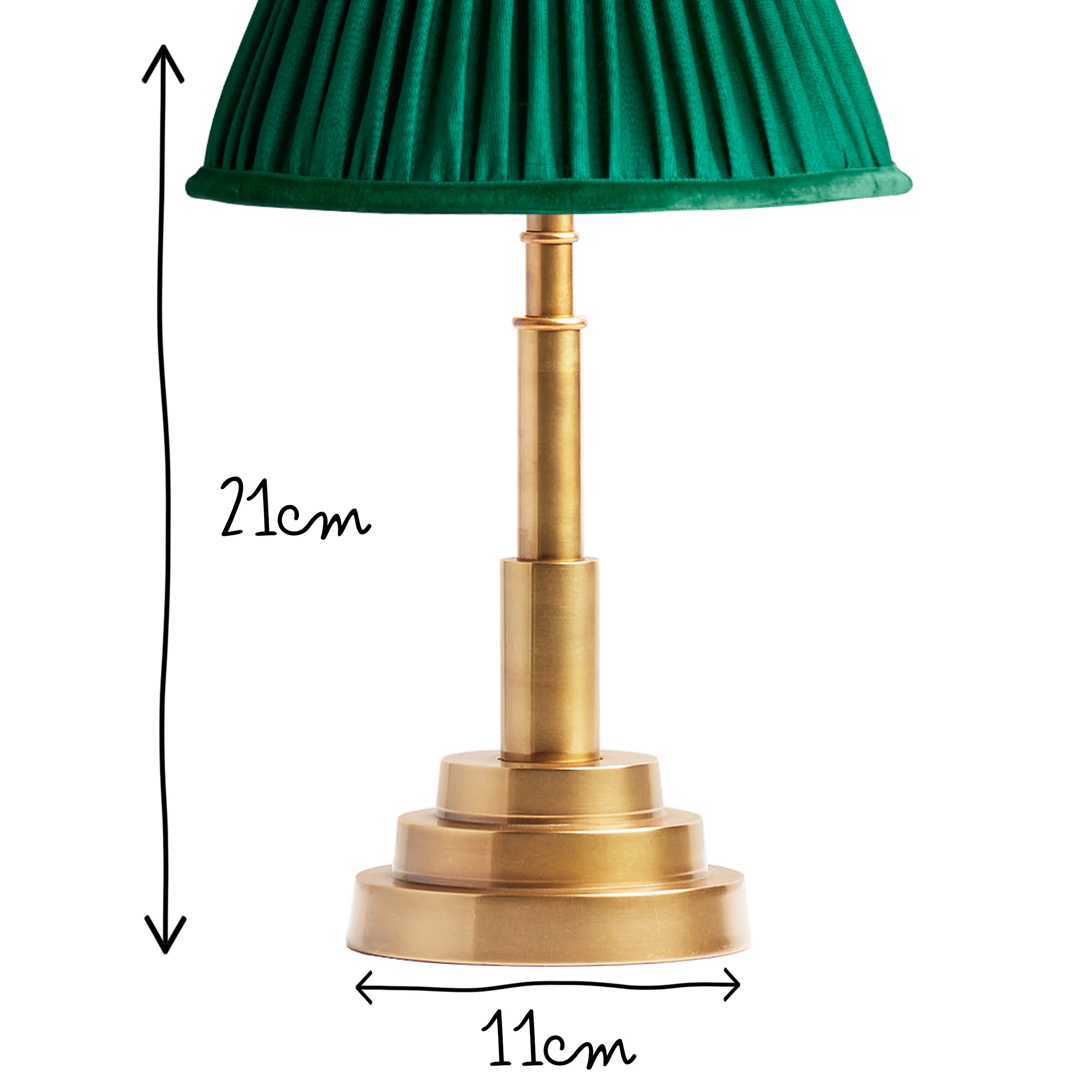 Ernest rechargeable table lamp with an antiqued brass finish - Image 19
