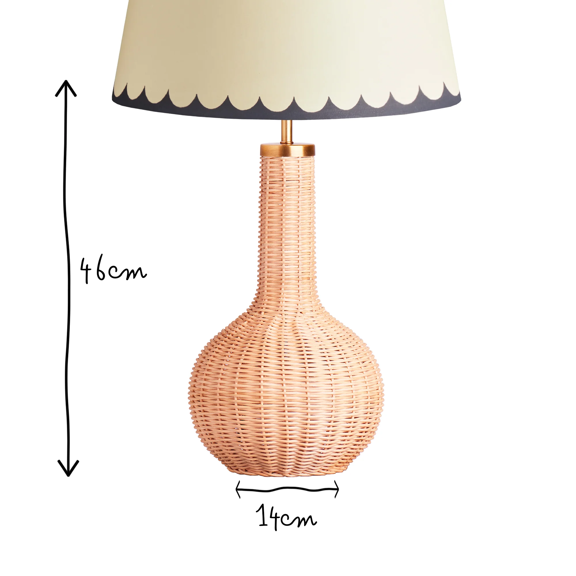 Fiasca table lamp in rattan - Image 10