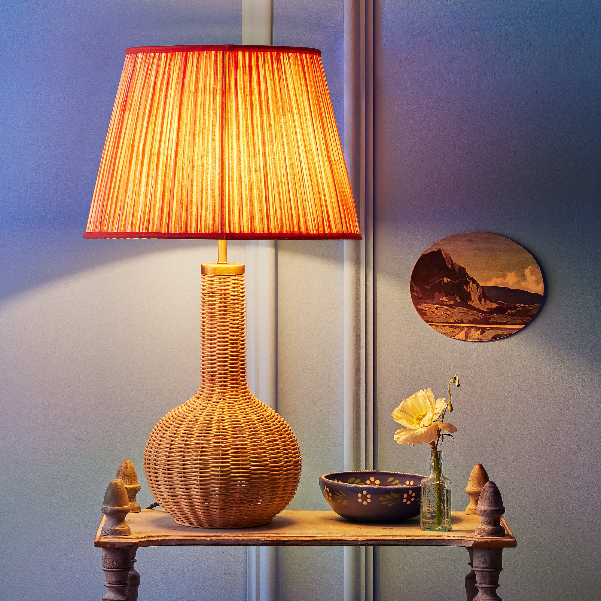 Fiasca table lamp in rattan - Image 7