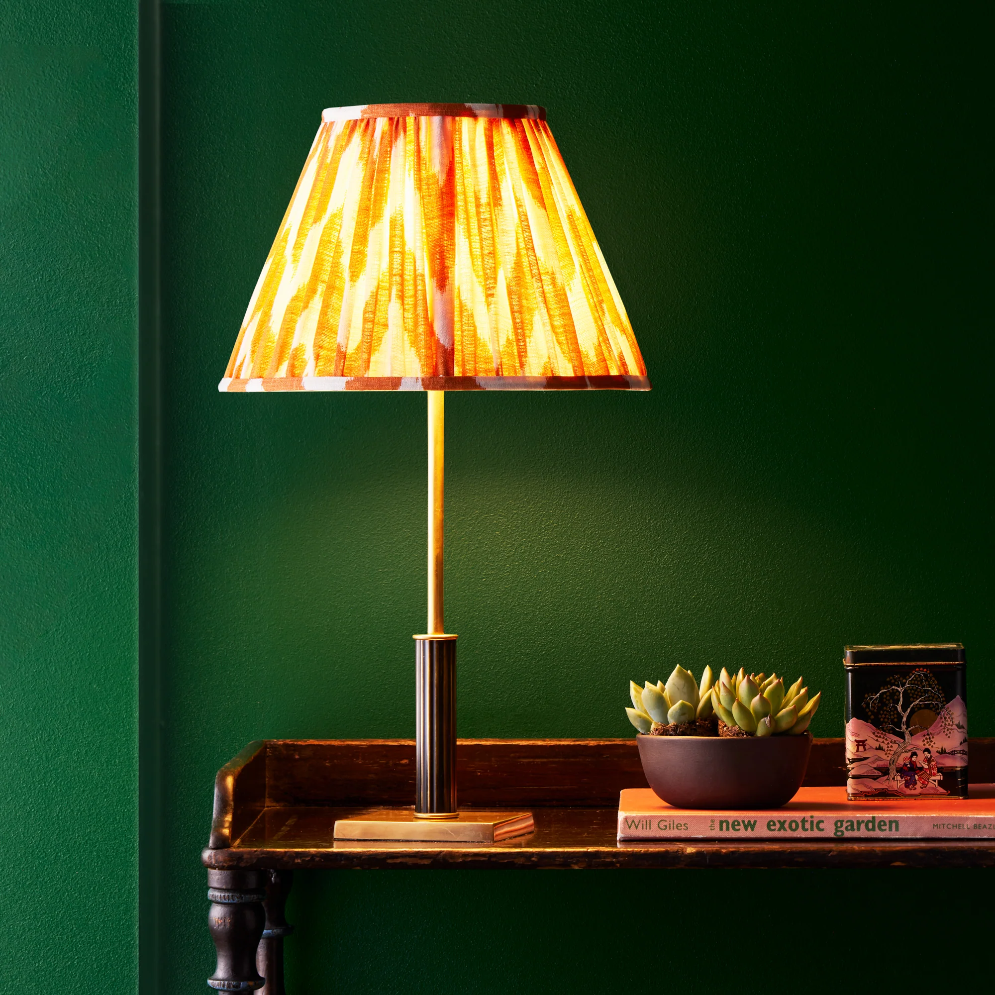 Fitzroy rechargeable table lamp in brass and bronze - Image 2