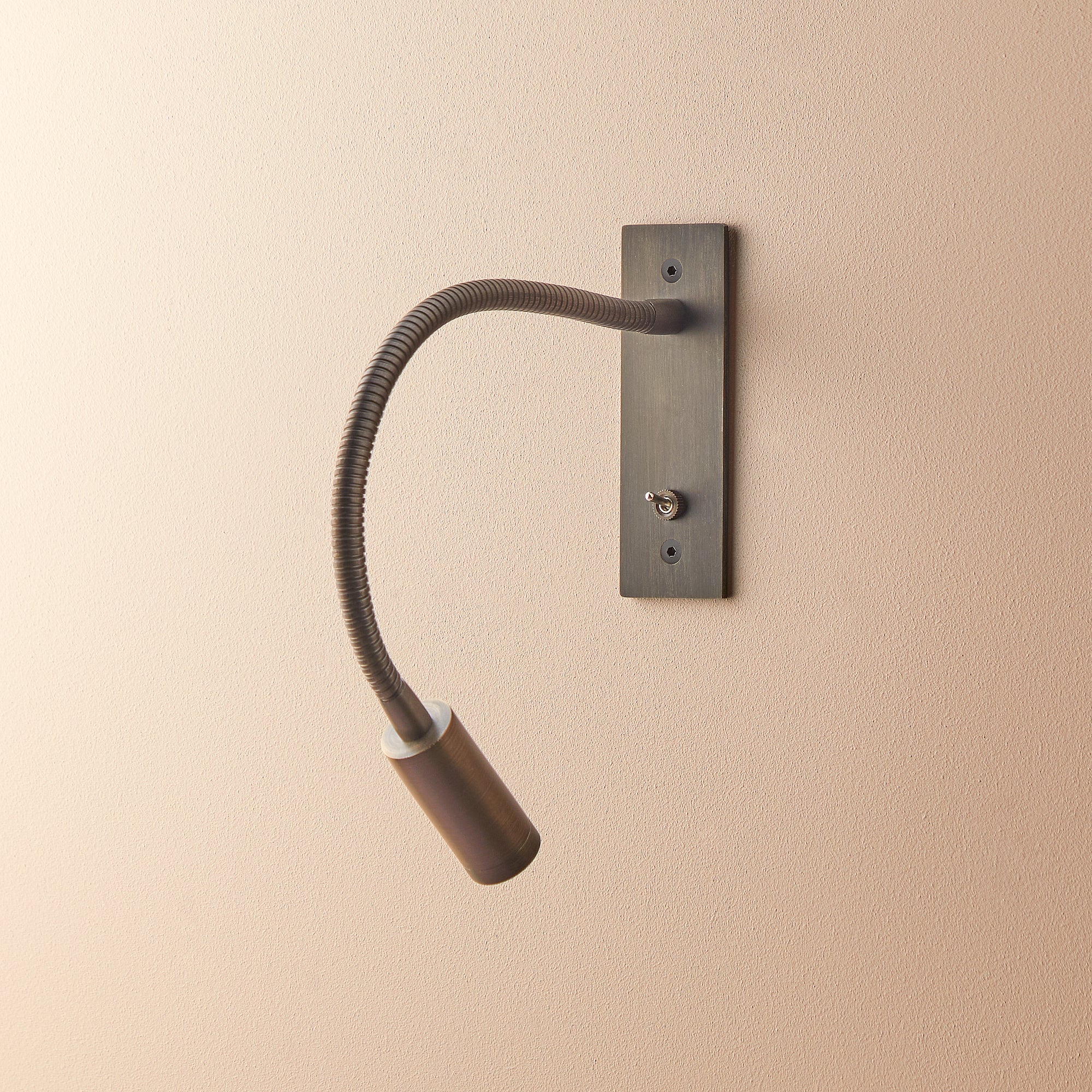 Flex wall light in bronze finish