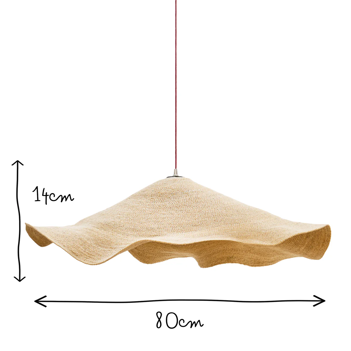 Floppy basket pendant shade in natural - Image 10