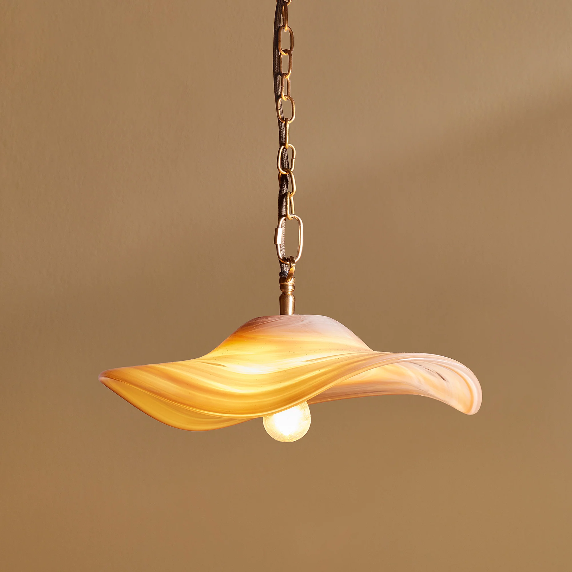 Flounce Pendant in Ivory Glass - Image 2
