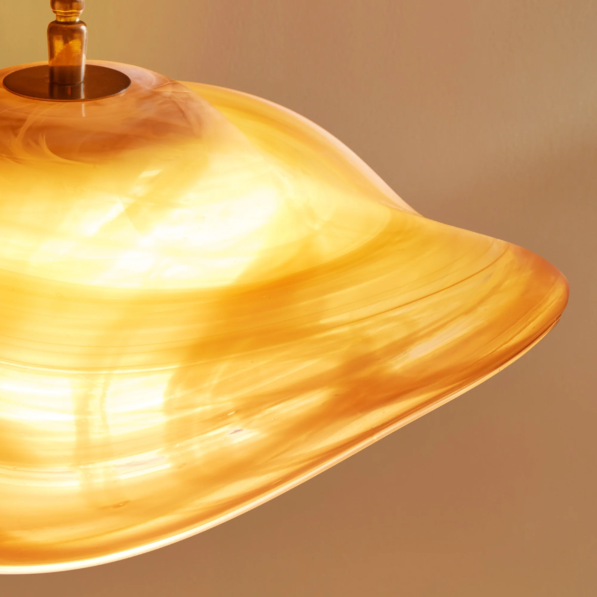 Flounce Pendant in Ivory Glass - Image 6