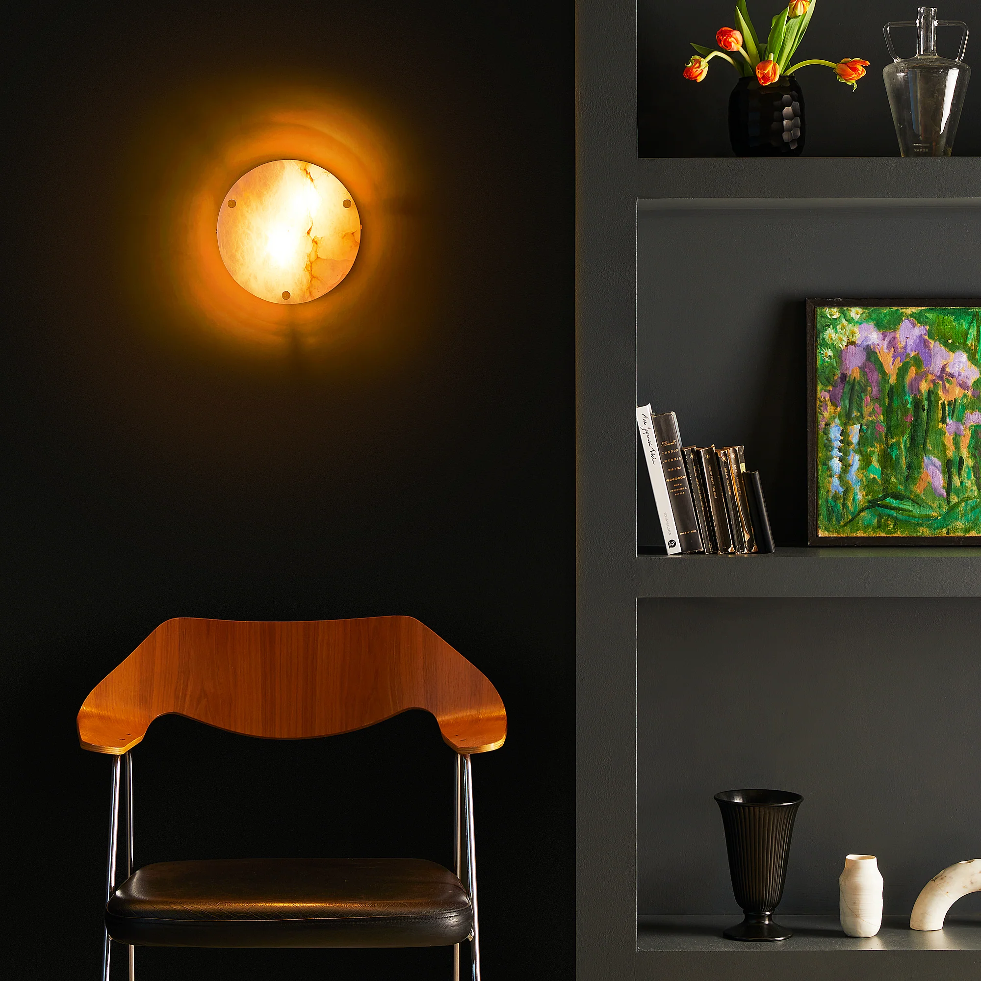 Flumo alabaster wall light - Image 3