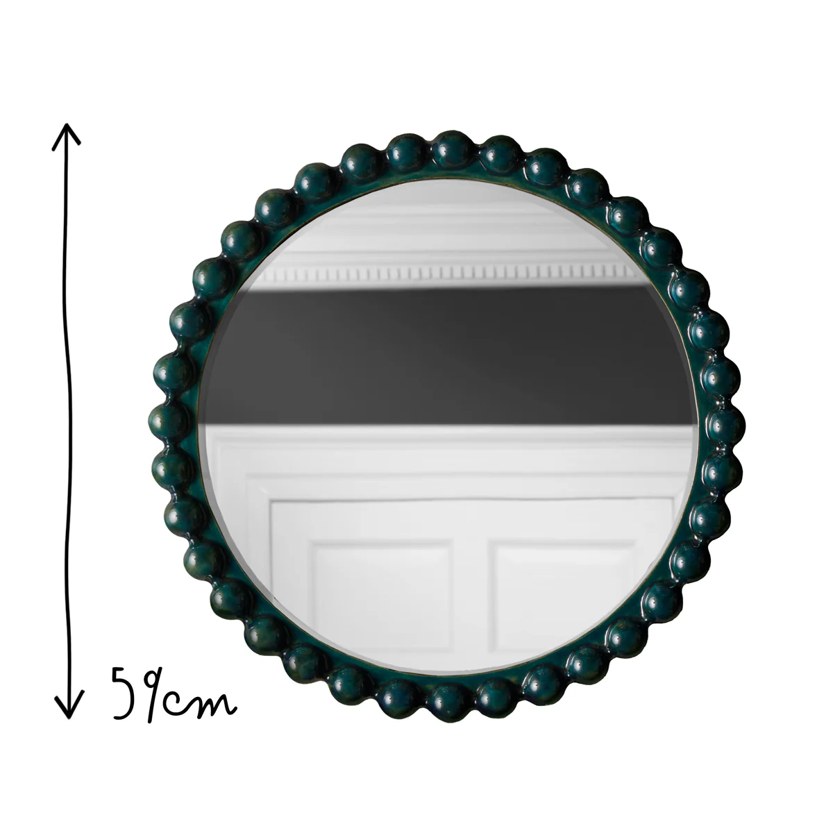 Flynn mirror in teal - Image 6